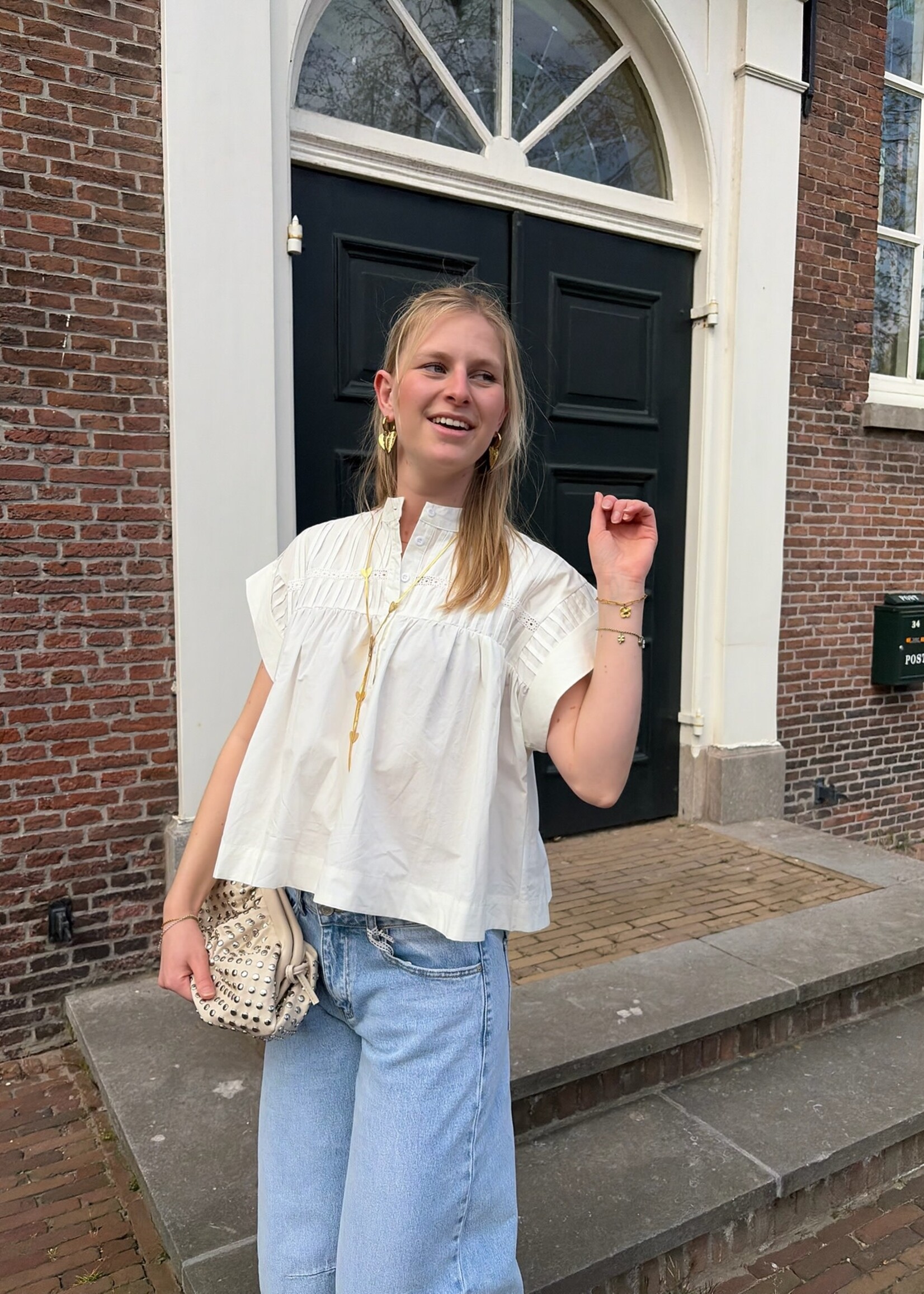 Flo Boutique Blouse Fenna White