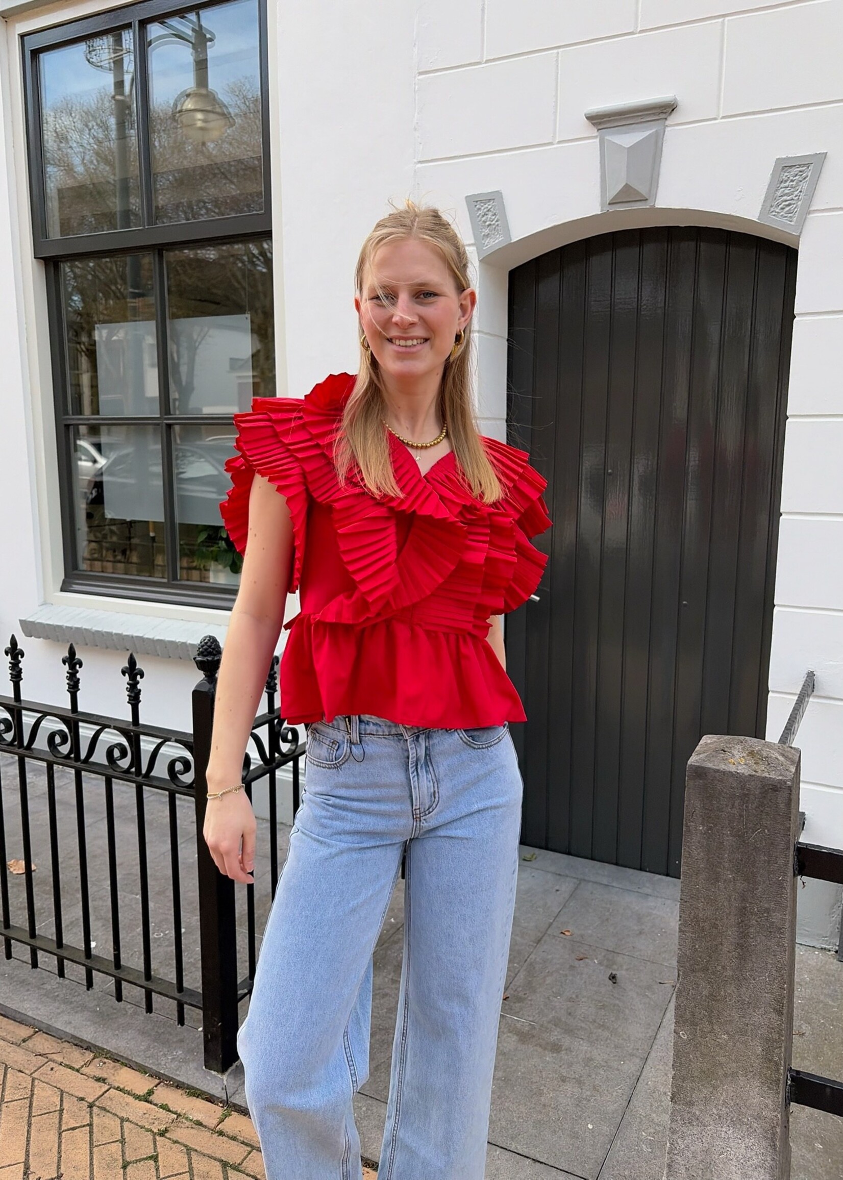 Flo Boutique Top Yara Red