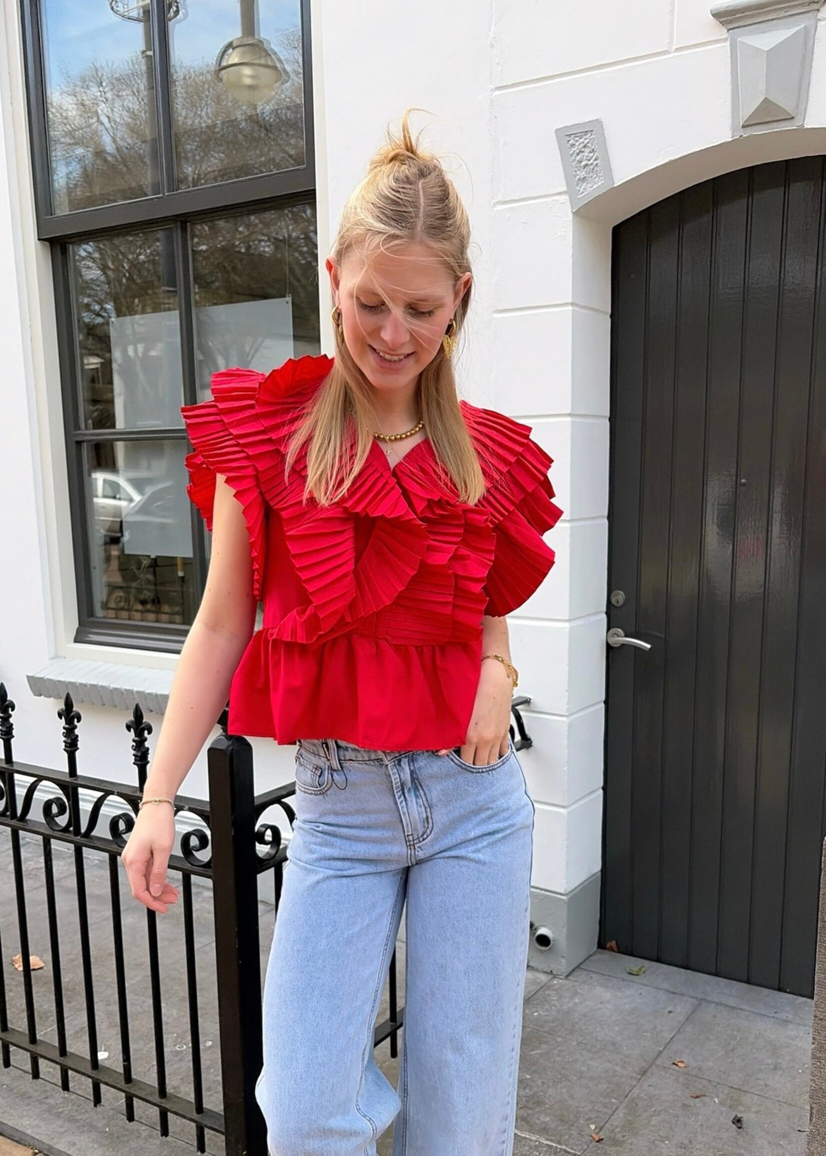 Flo Boutique Top Yara Red