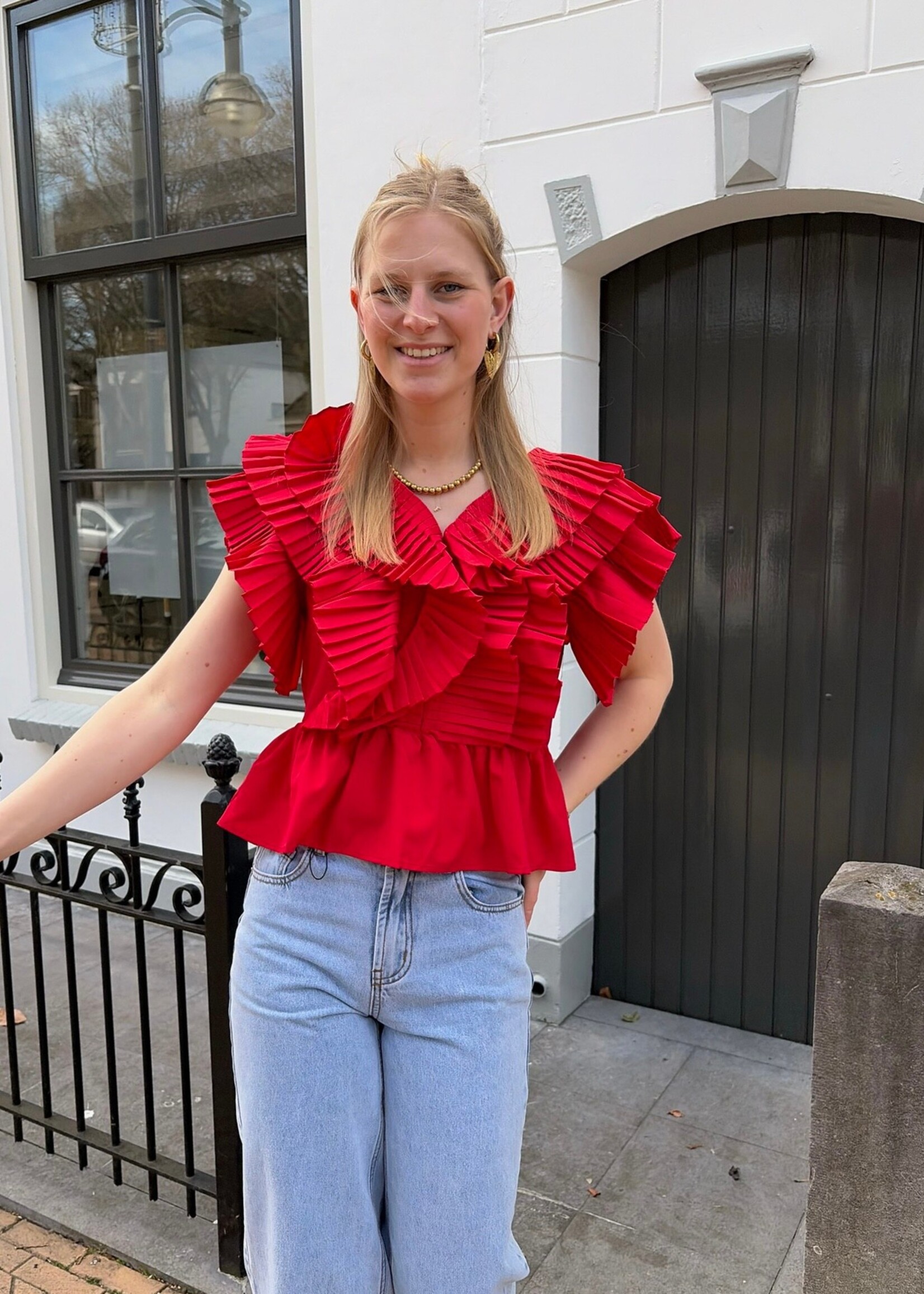 Flo Boutique Top Yara Red