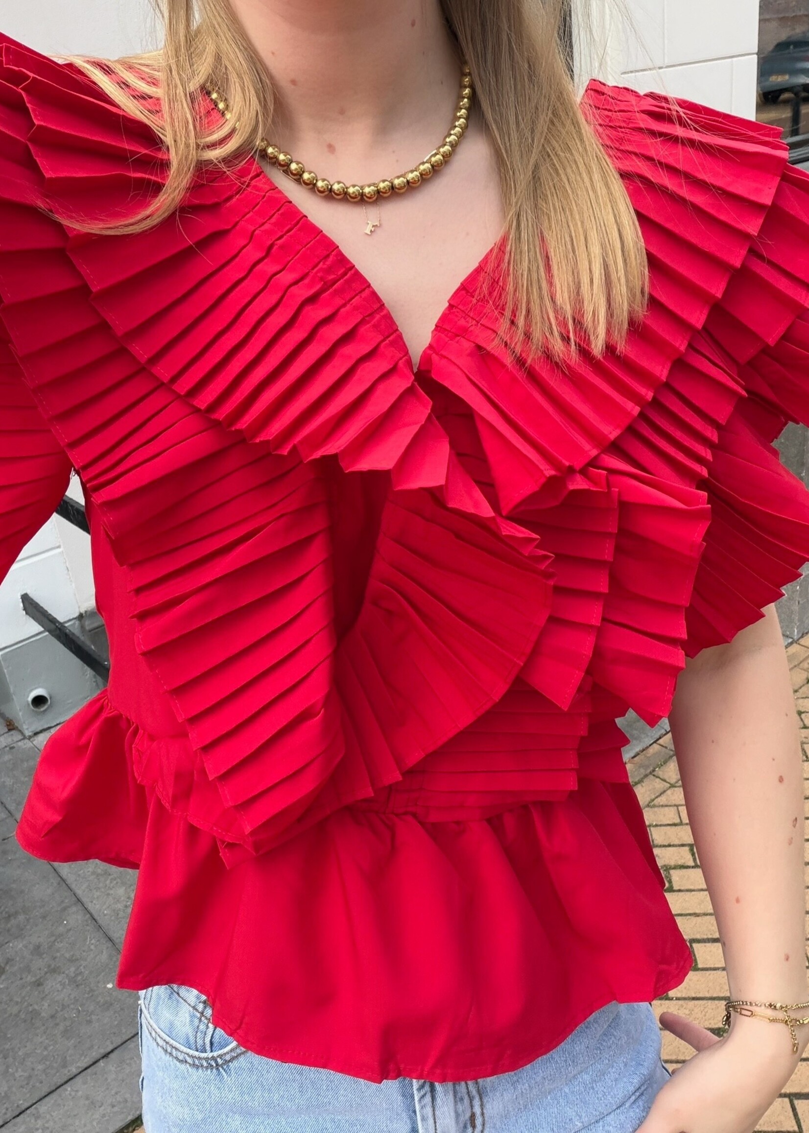 Flo Boutique Top Yara Red