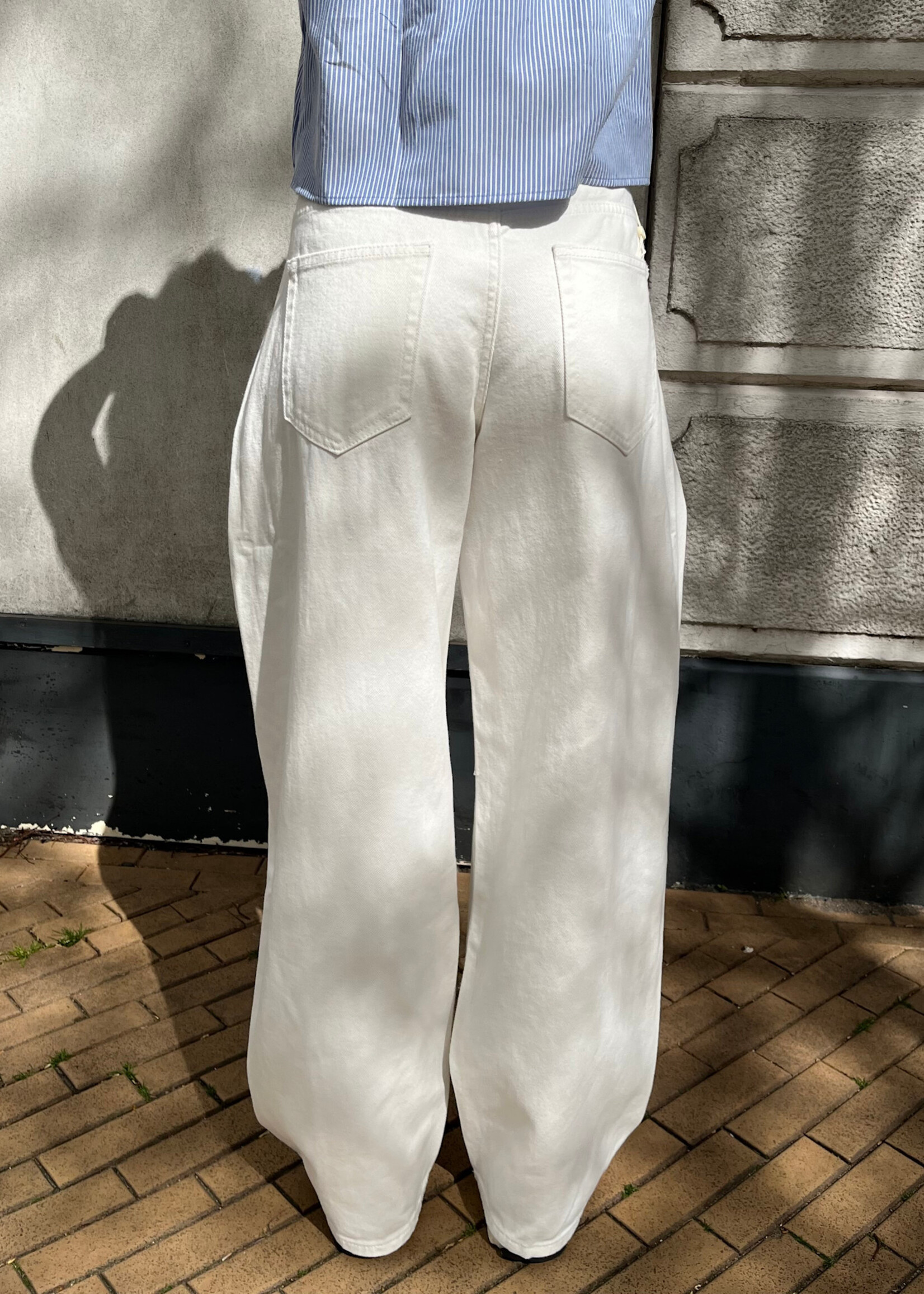 Flo Boutique Jeans overslag Harper White