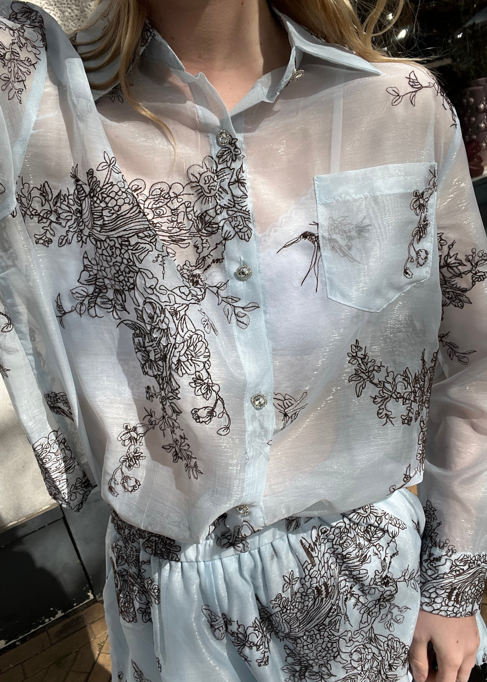 Flo Boutique Blouse Kelie Blue