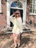 Flo Boutique Jurk Tinfa Butter Yellow