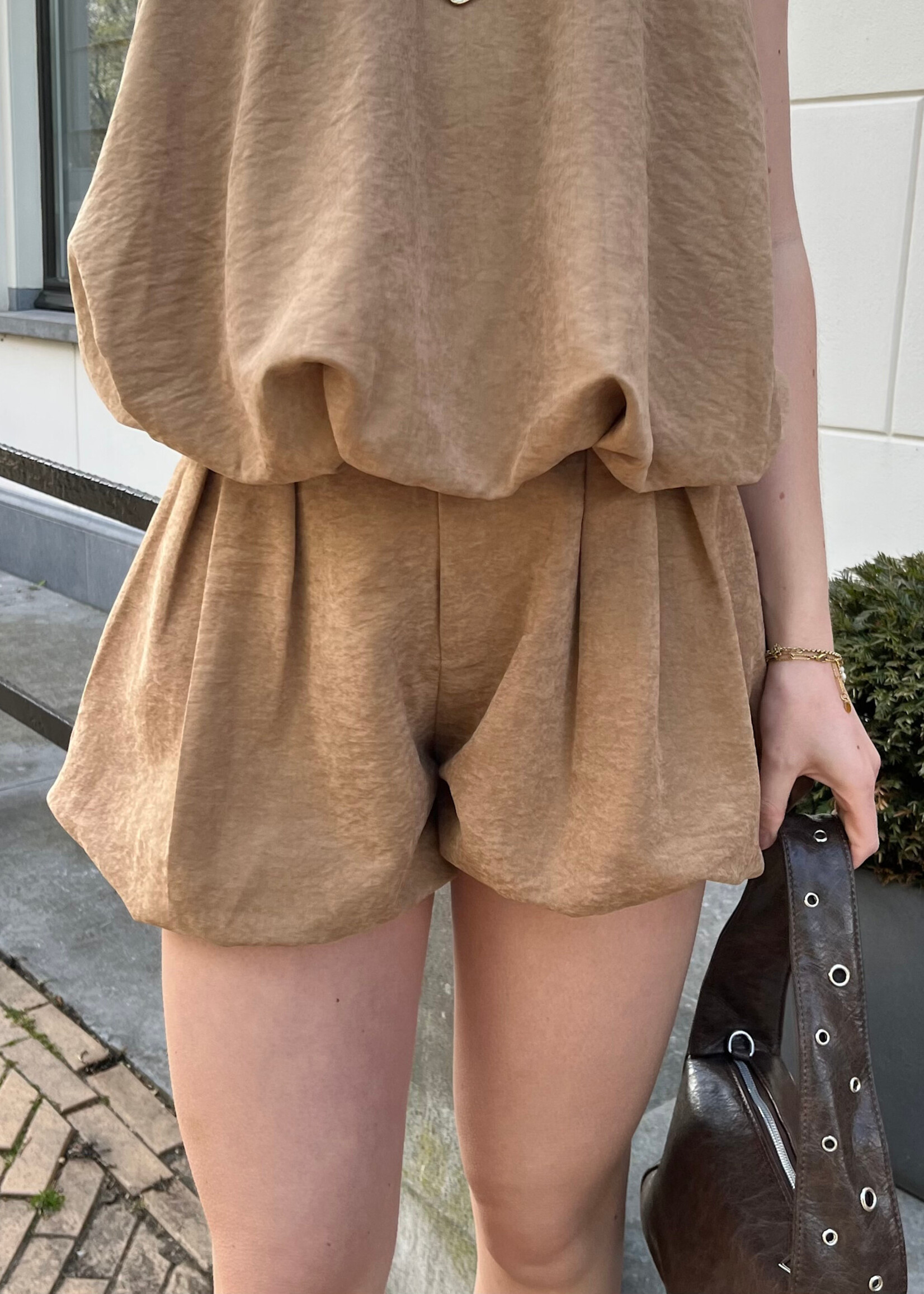 Flo Boutique Balloon Skort Nayla Brown