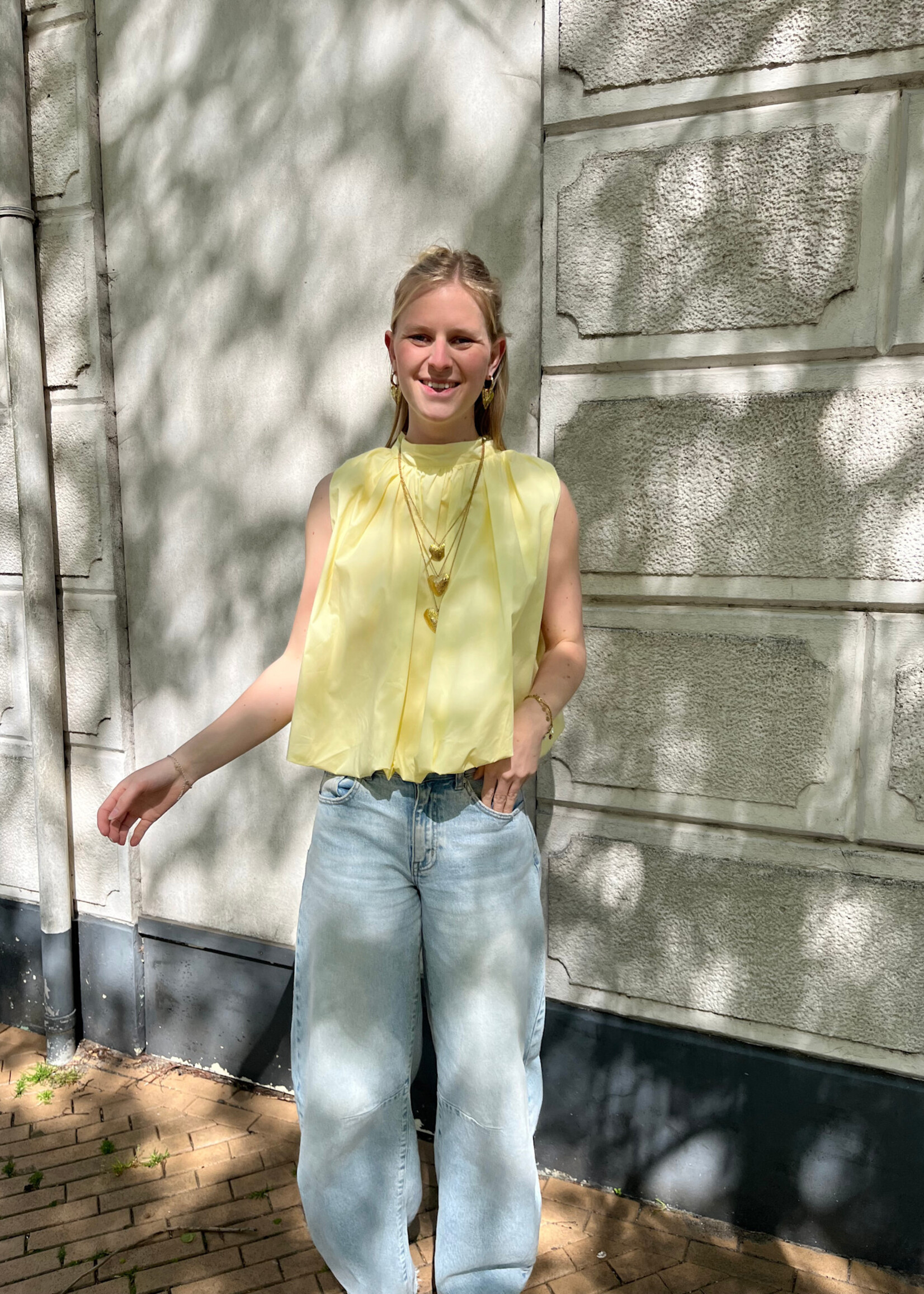 Flo Boutique Top Mexi Yellow