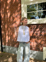 Flo Boutique Top Mexi White