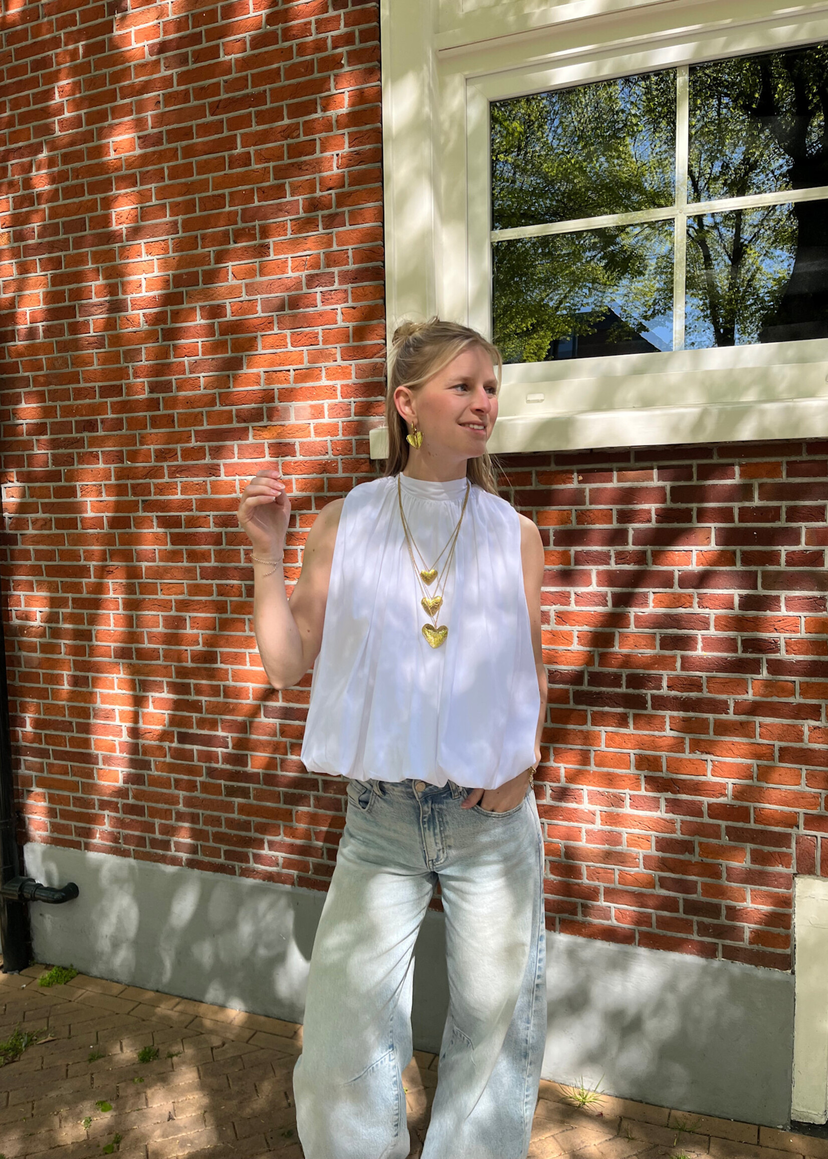 Flo Boutique Top Mexi White