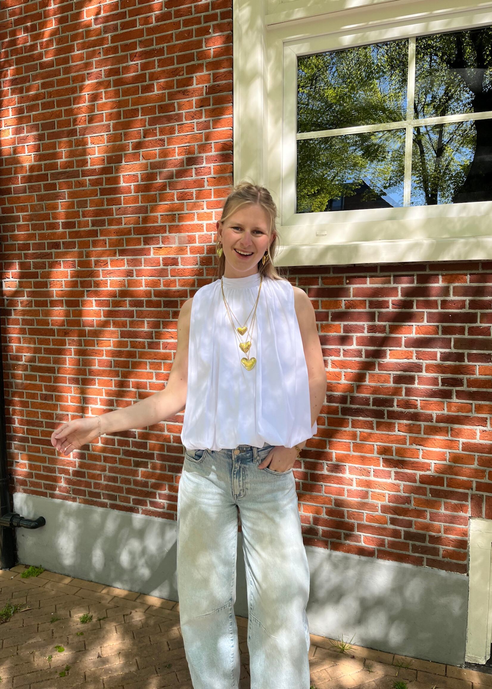 Flo Boutique Top Mexi White