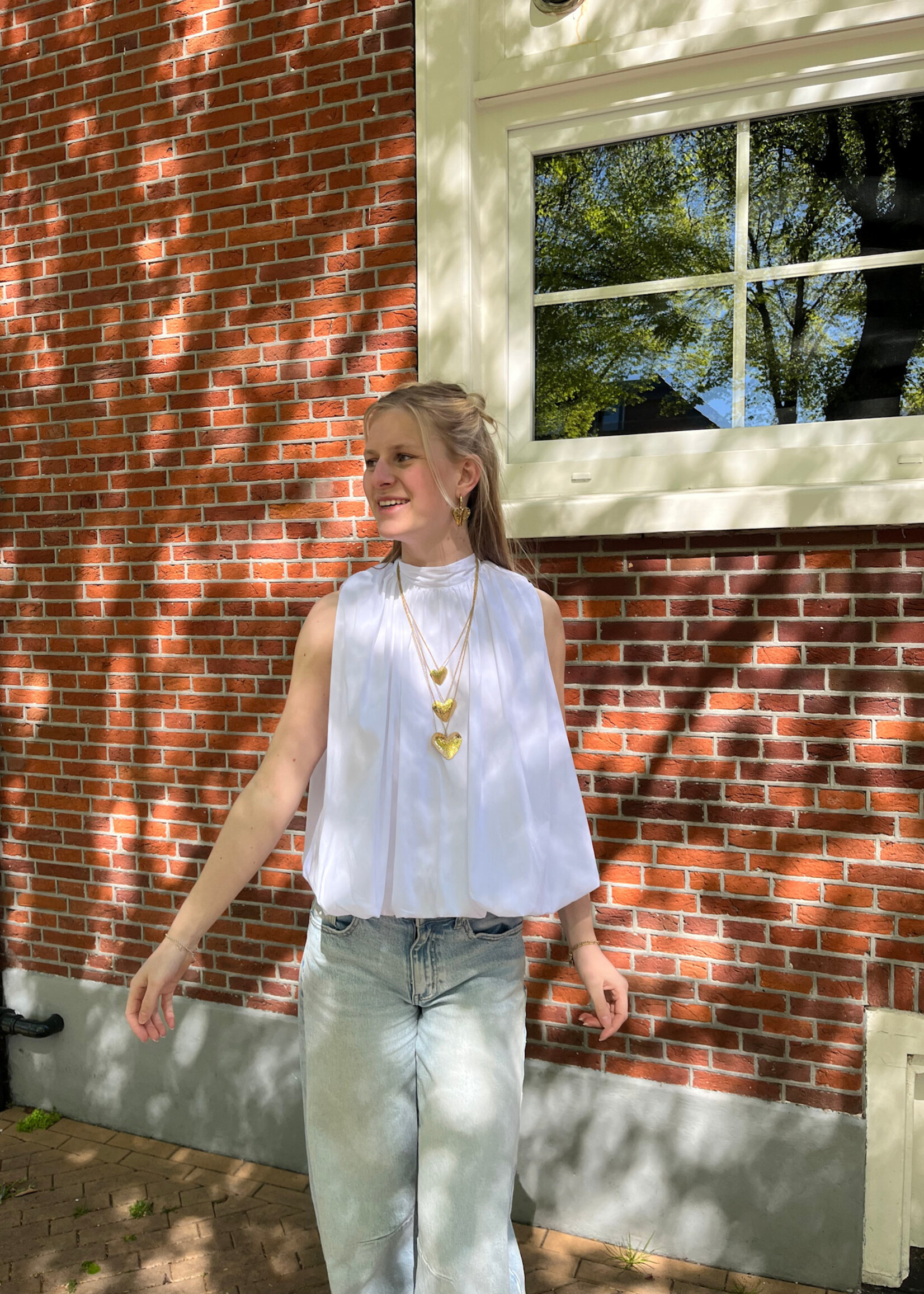 Flo Boutique Top Mexi White