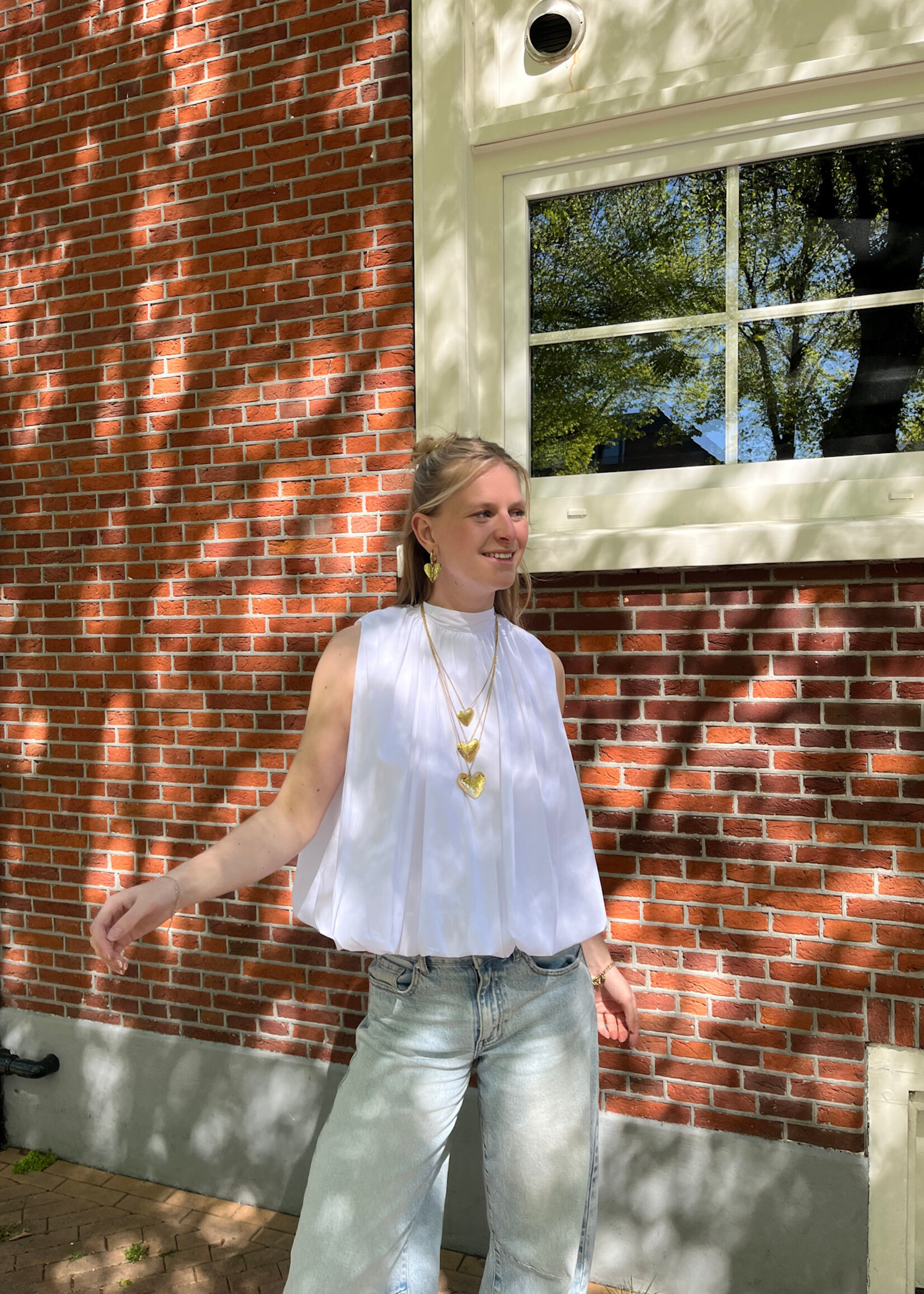 Flo Boutique Top Mexi White