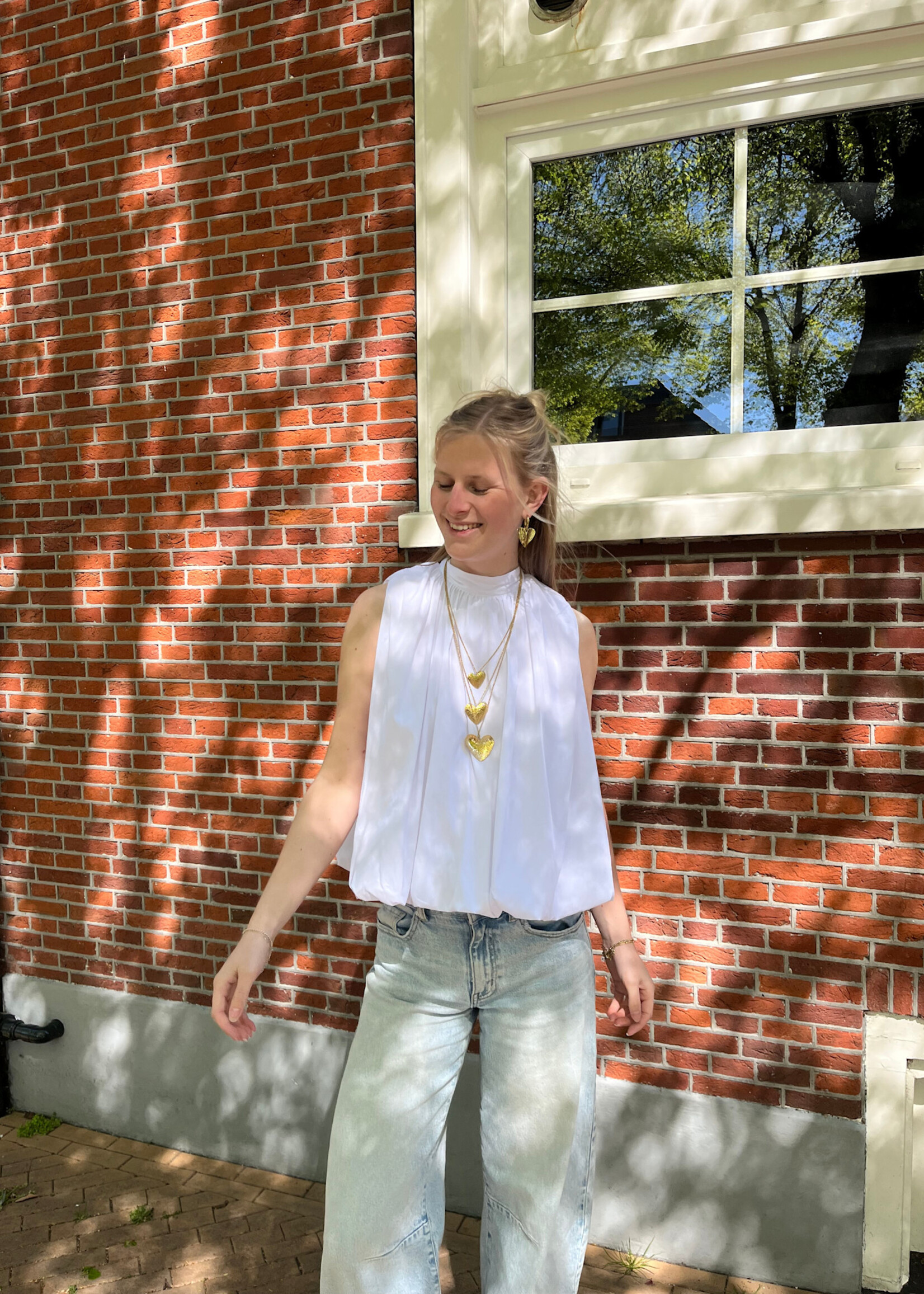 Flo Boutique Top Mexi White