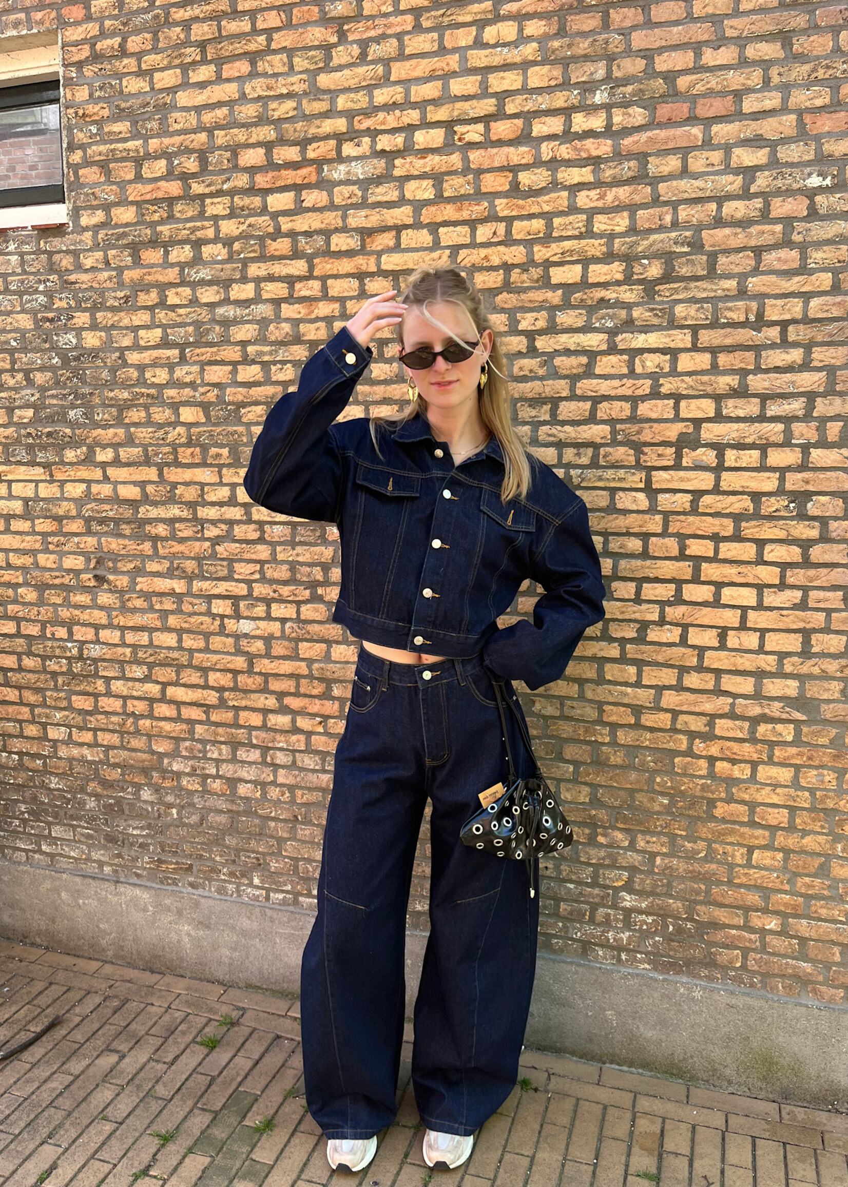 Flo Boutique Balloon Jeans Noa Dark Blue