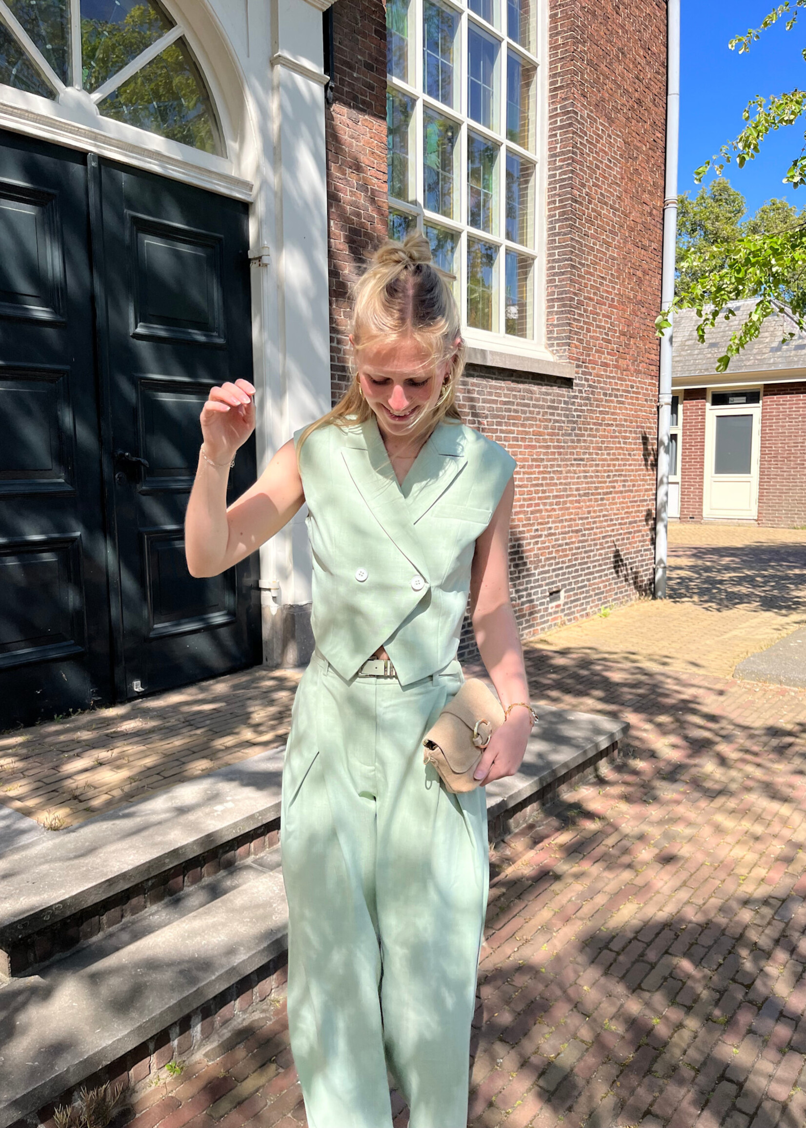 Flo Boutique Broek Zare Green