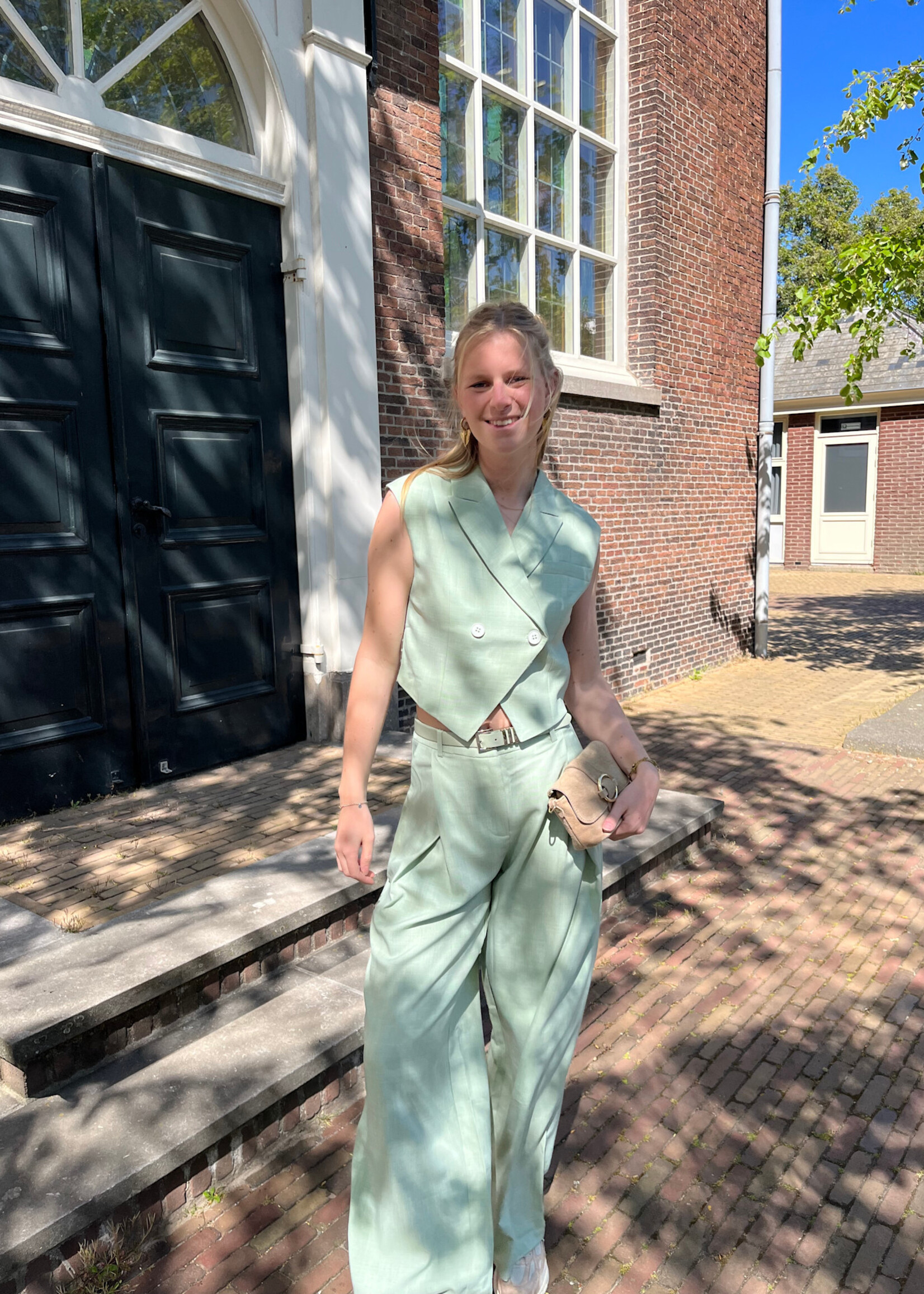 Flo Boutique Broek Zare Green