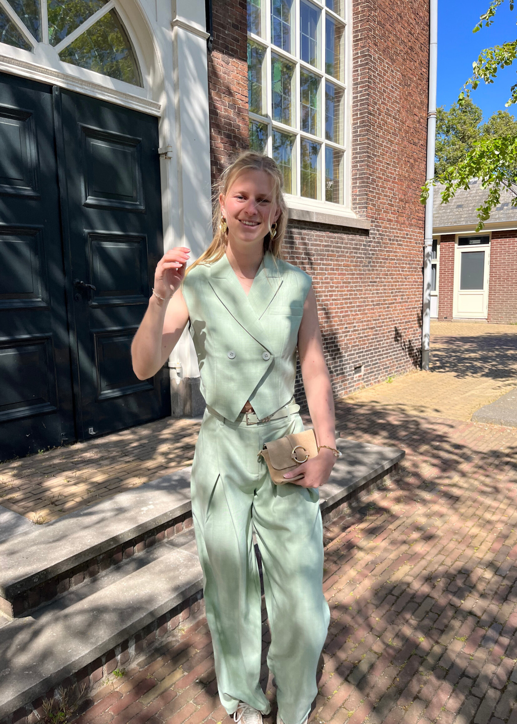 Flo Boutique Broek Zare Green