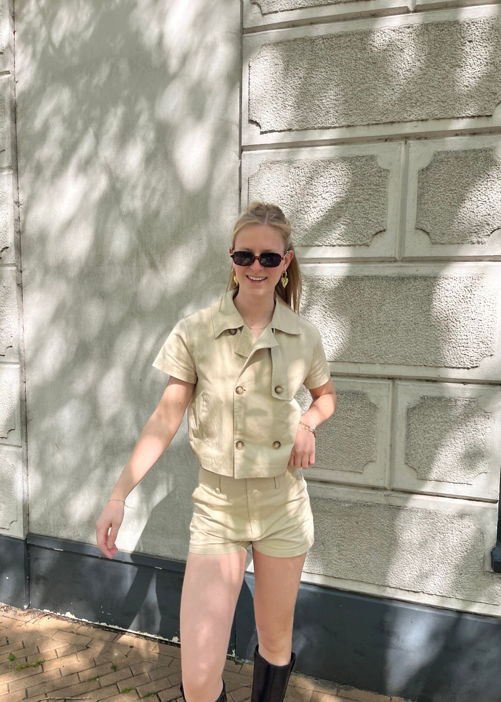 Flo Boutique Short Marly Beige