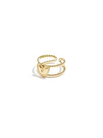 Flo Boutique Double ring heart