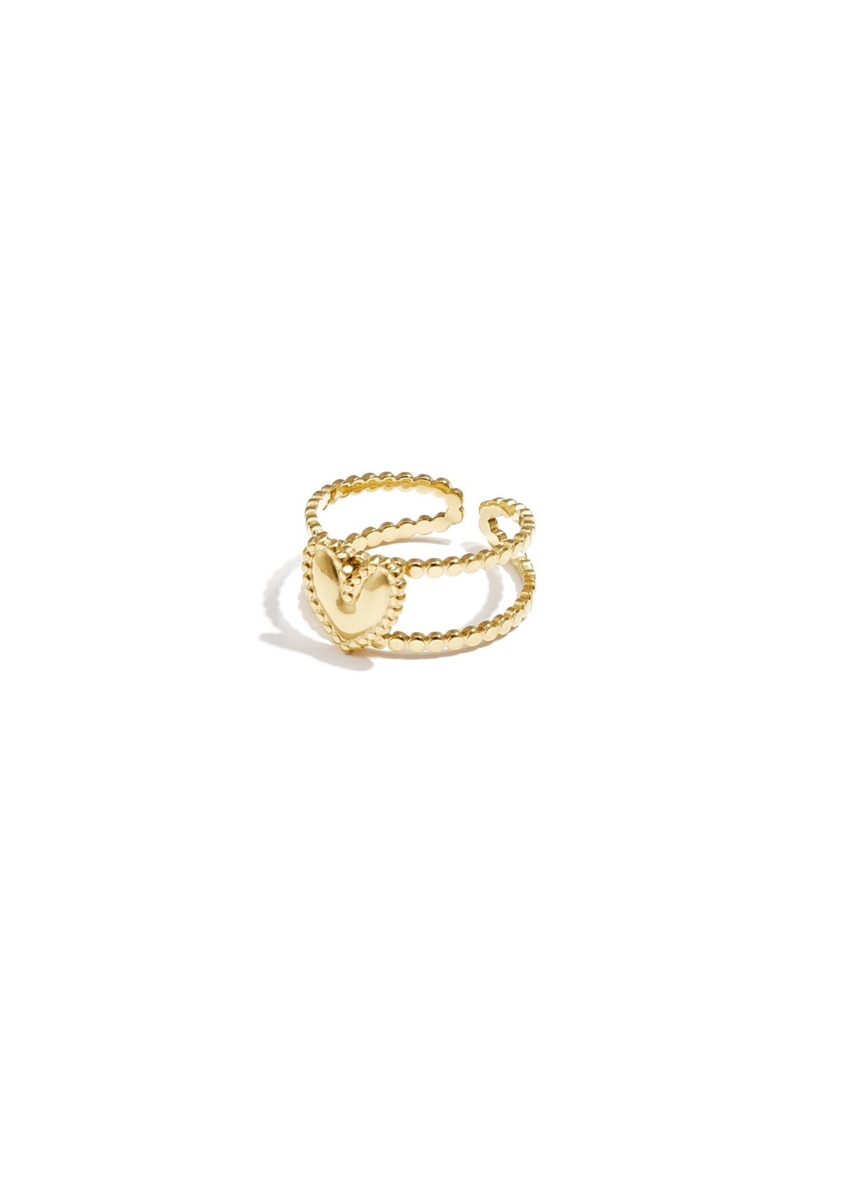 Flo Boutique Double ring heart