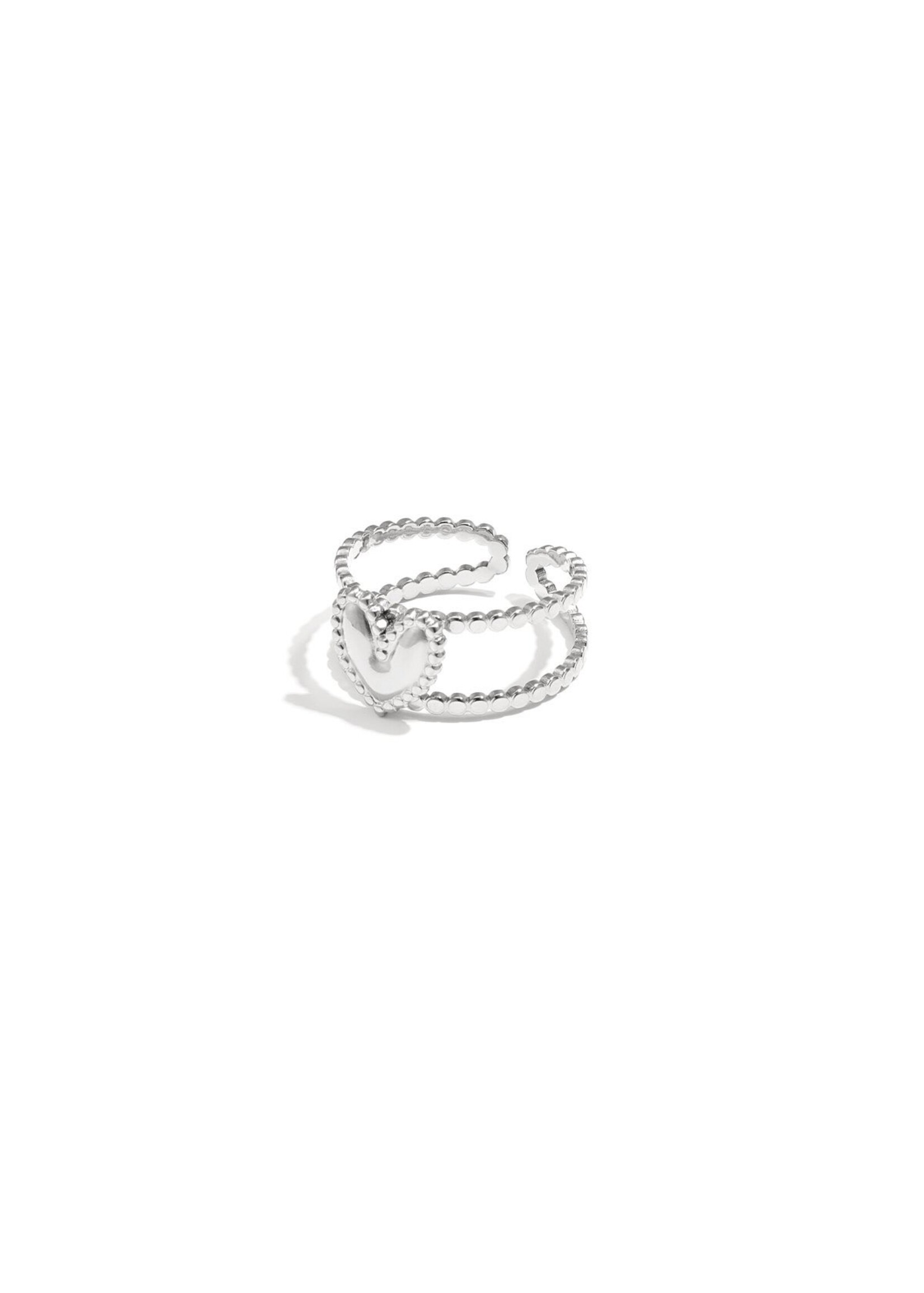 Flo Boutique Double ring heart