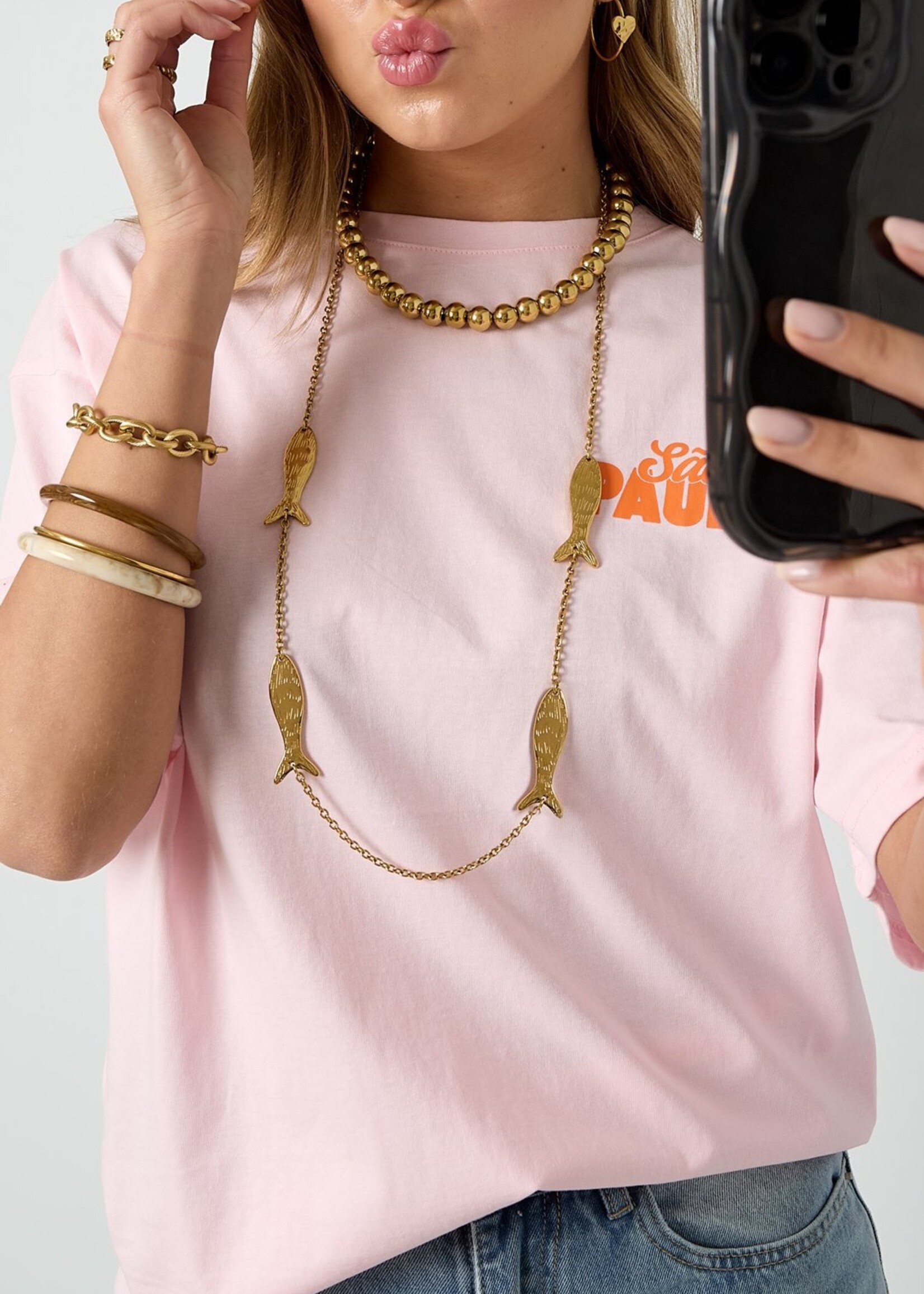 Flo Boutique Long necklace Fishes