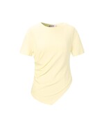 Flo Boutique A-symetrische top Maureen Yellow