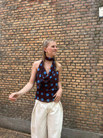 Flo Boutique Top Lodée Dots Brown