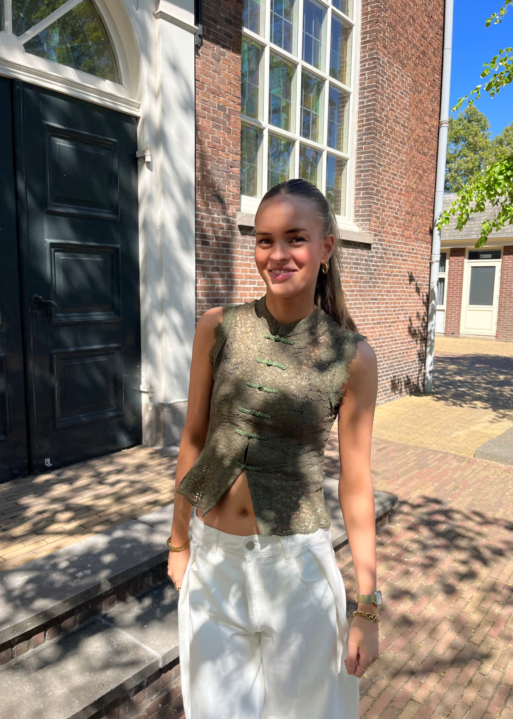 Flo Boutique Top Moïs Army