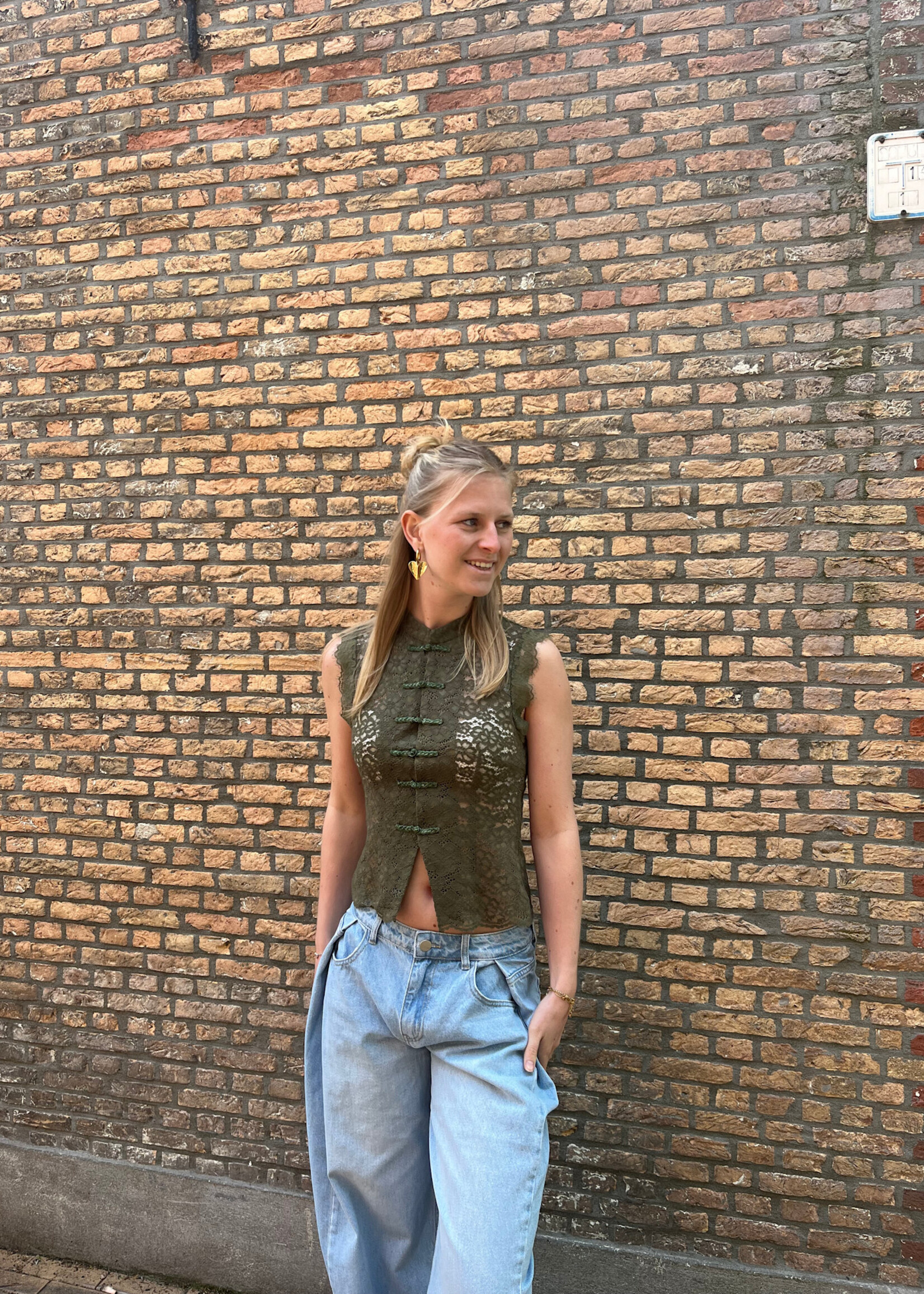 Flo Boutique Top Moïs Army