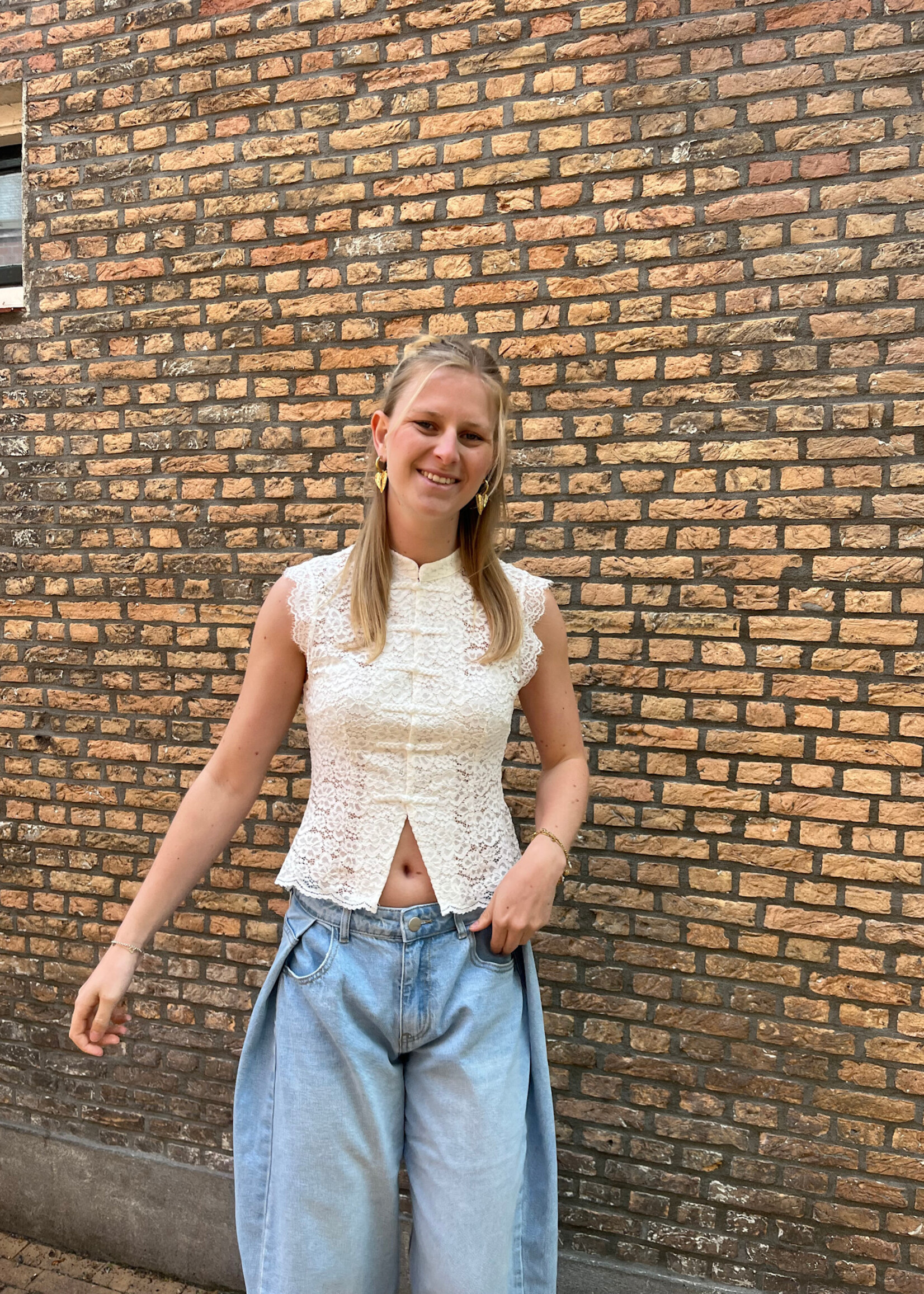 Flo Boutique Top Moïs White