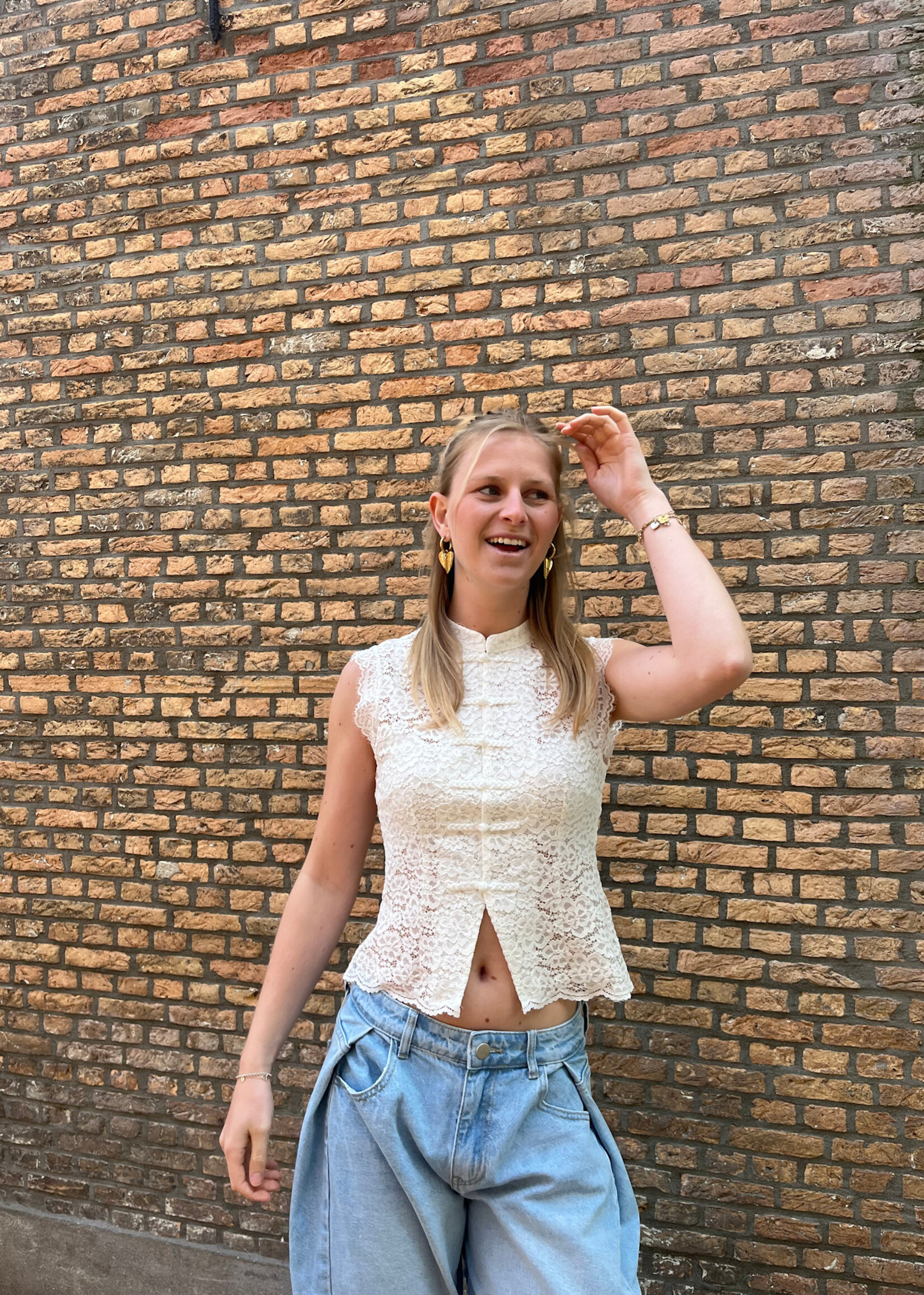 Flo Boutique Top Moïs White