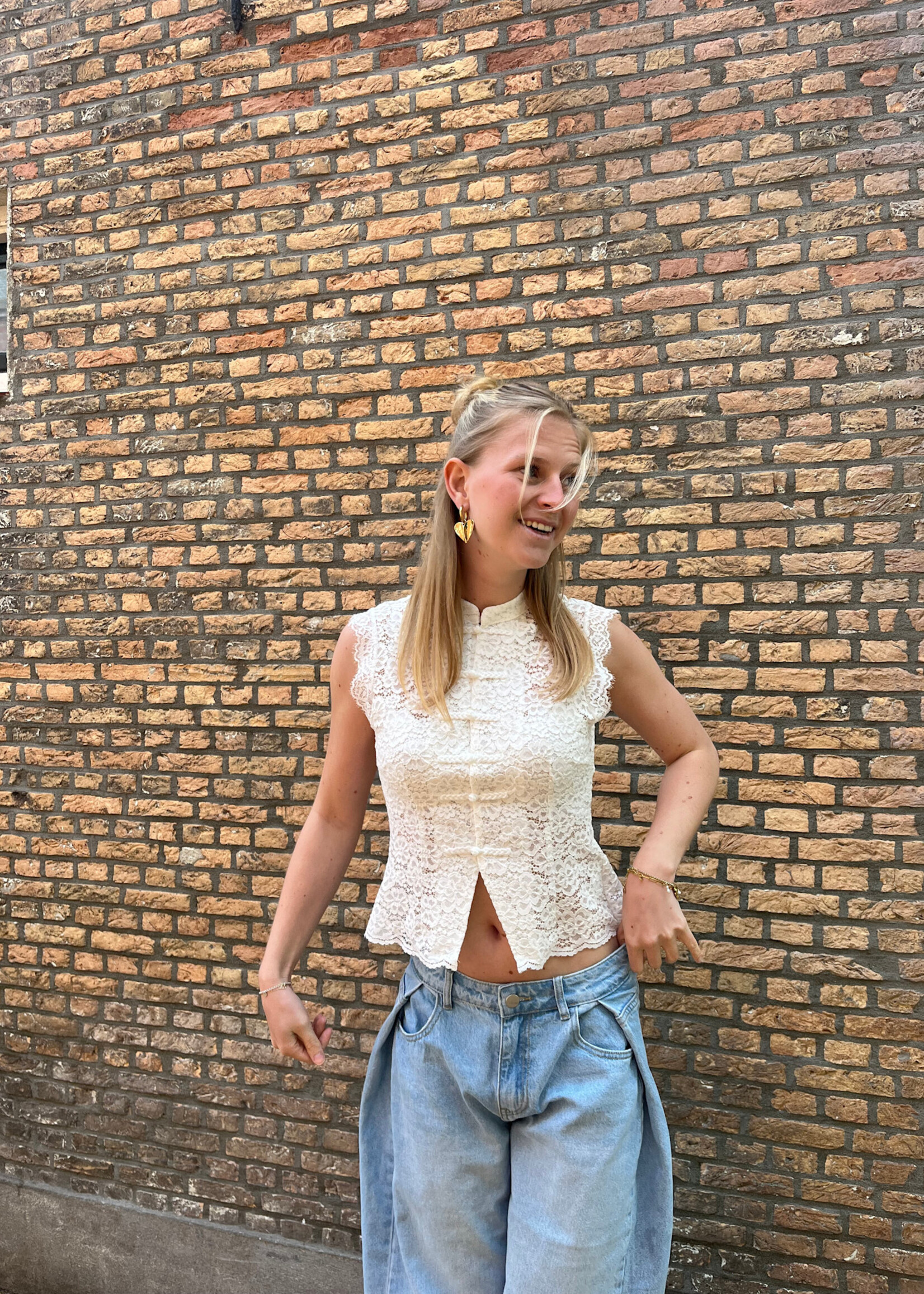 Flo Boutique Top Moïs White