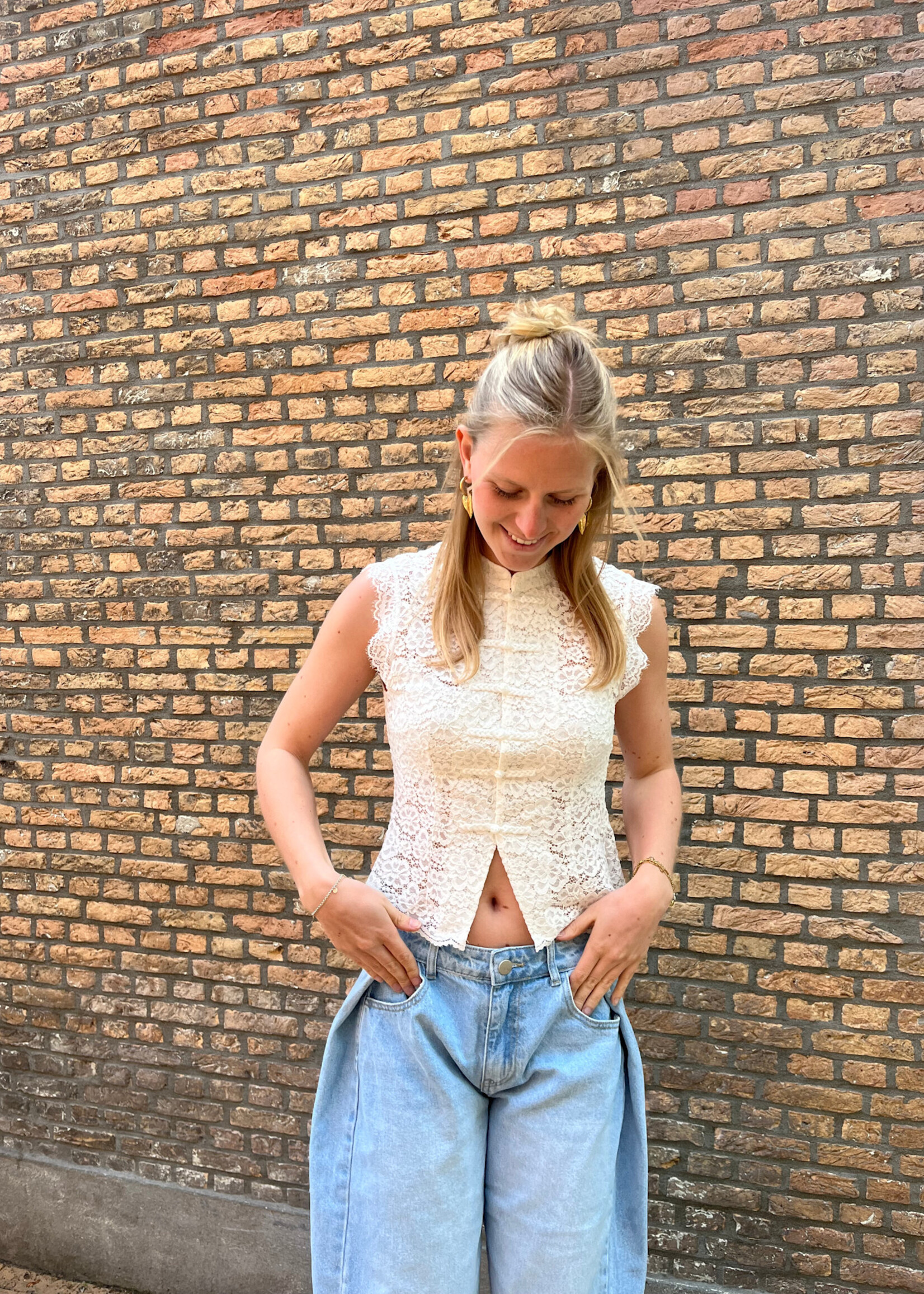 Flo Boutique Top Moïs White