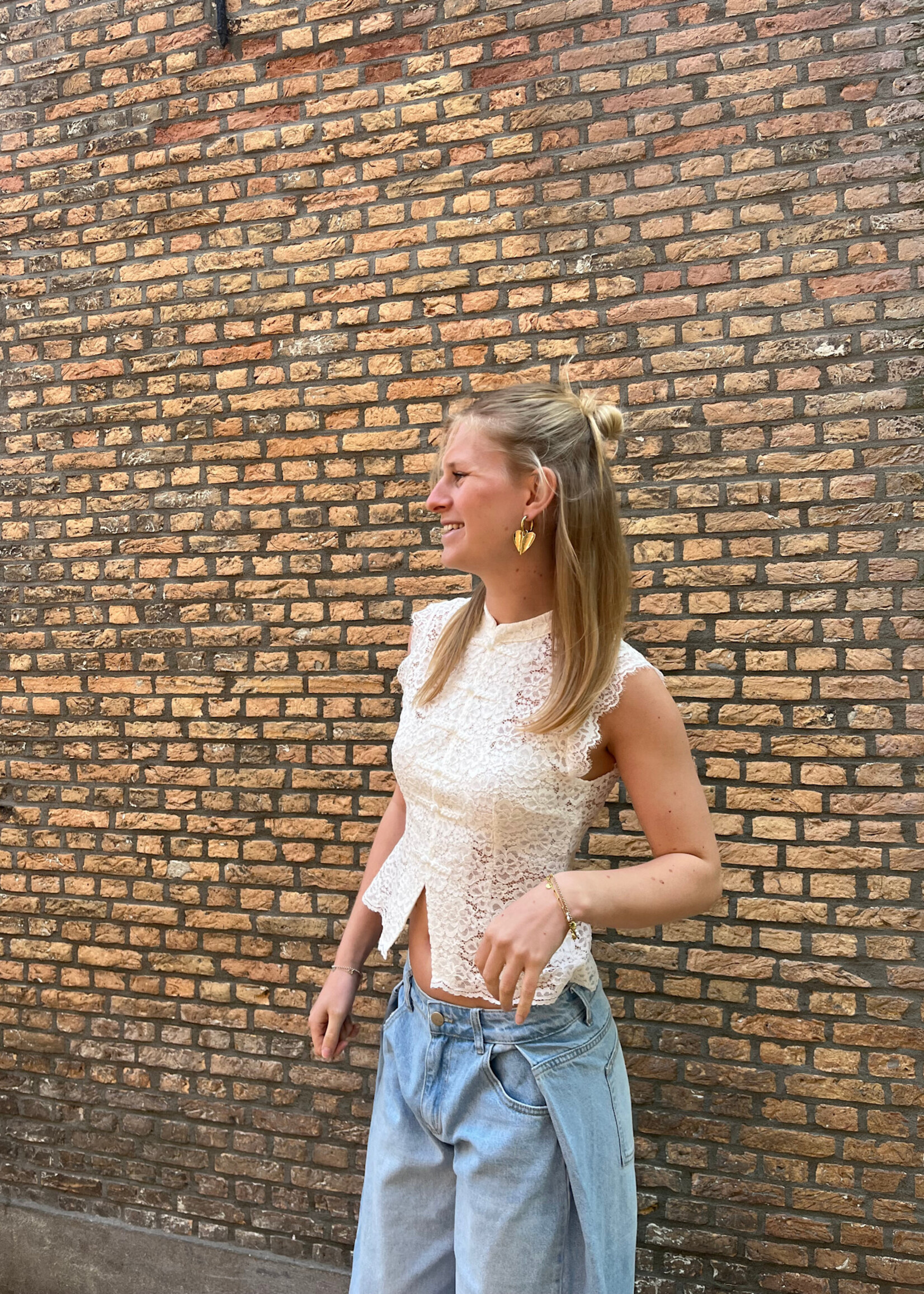 Flo Boutique Top Moïs White