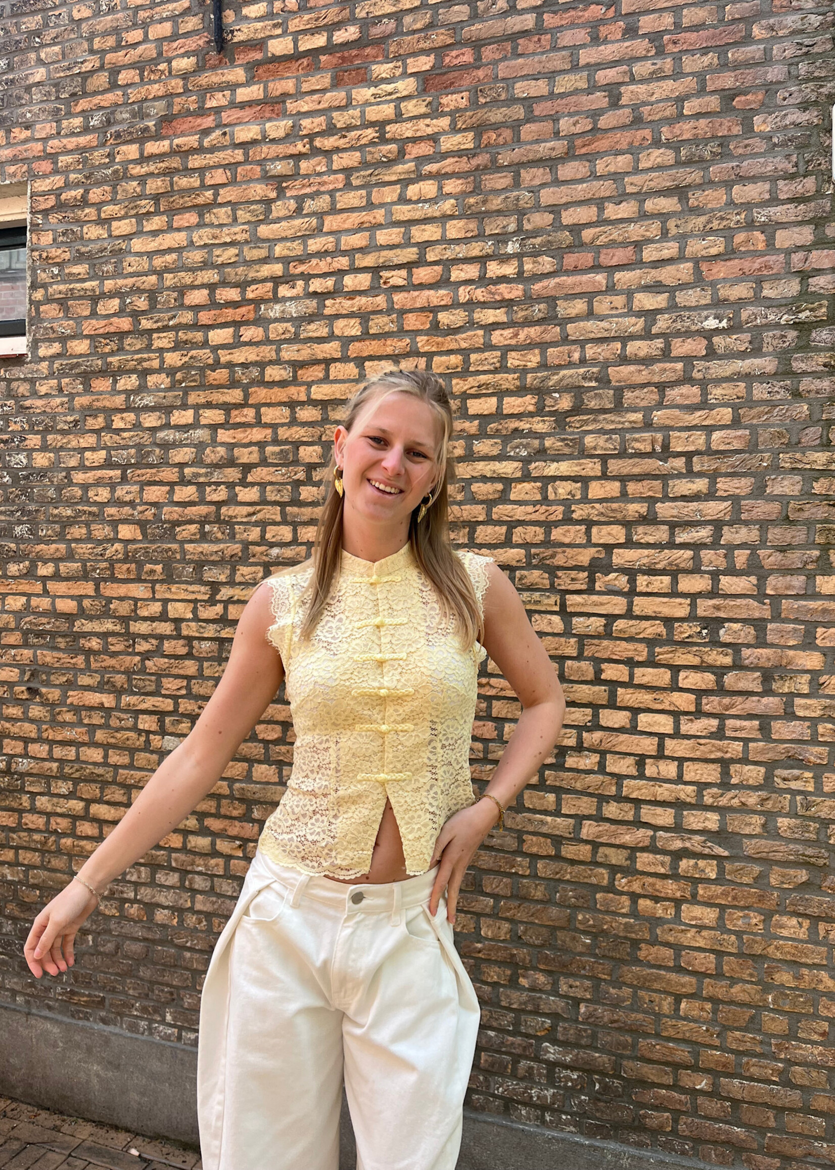 Flo Boutique Top Moïs Butter Yellow