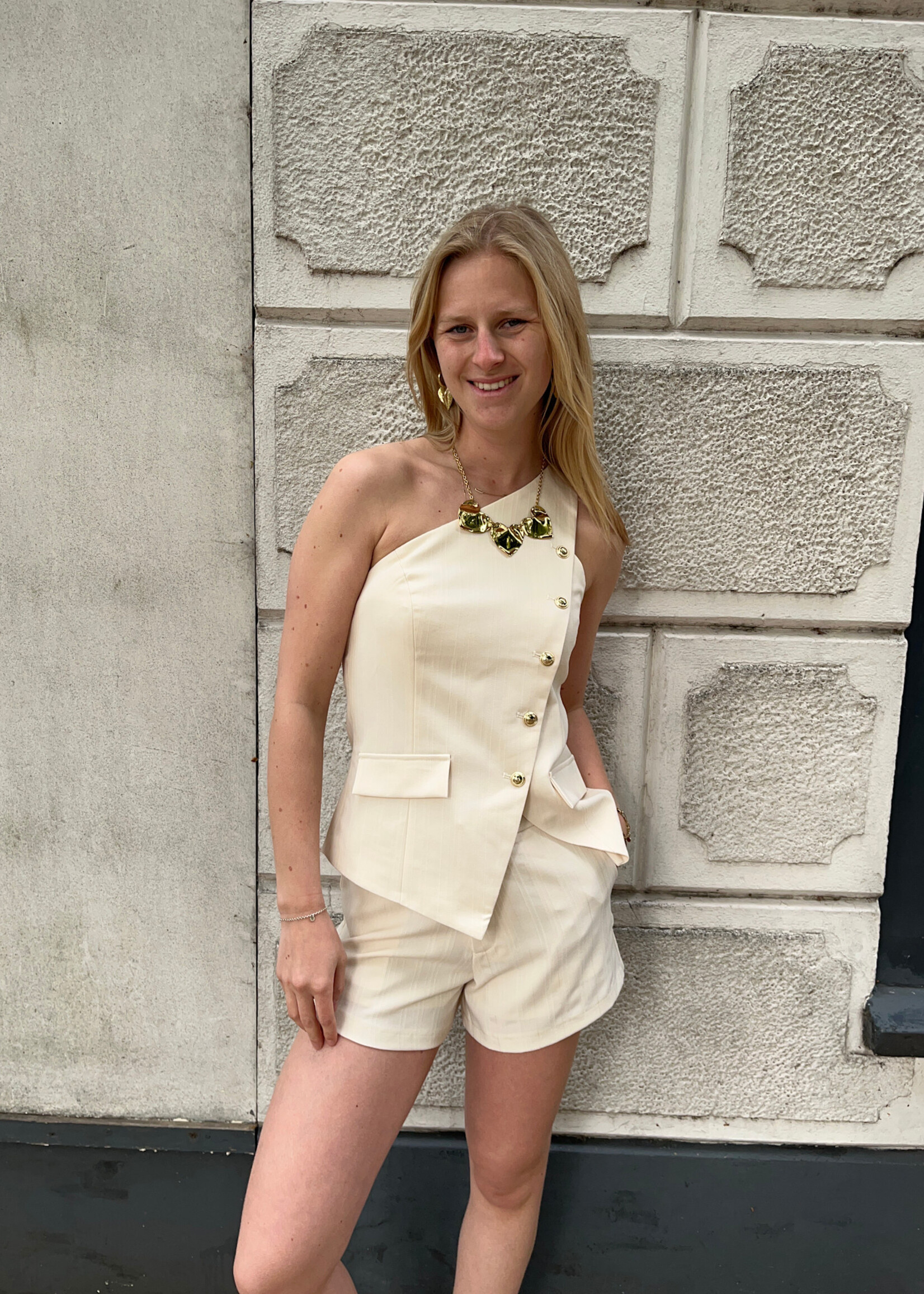 Flo Boutique Short Doortje Beige