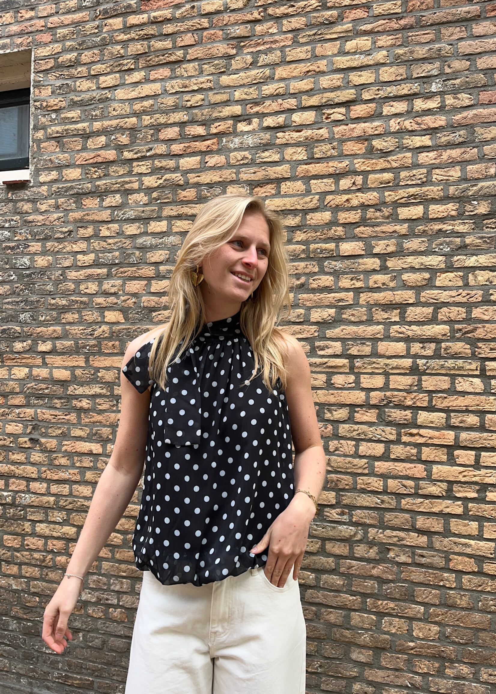 Flo Boutique Top Millie Dots Black