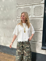 Flo Boutique Lace T-shirt Keet White