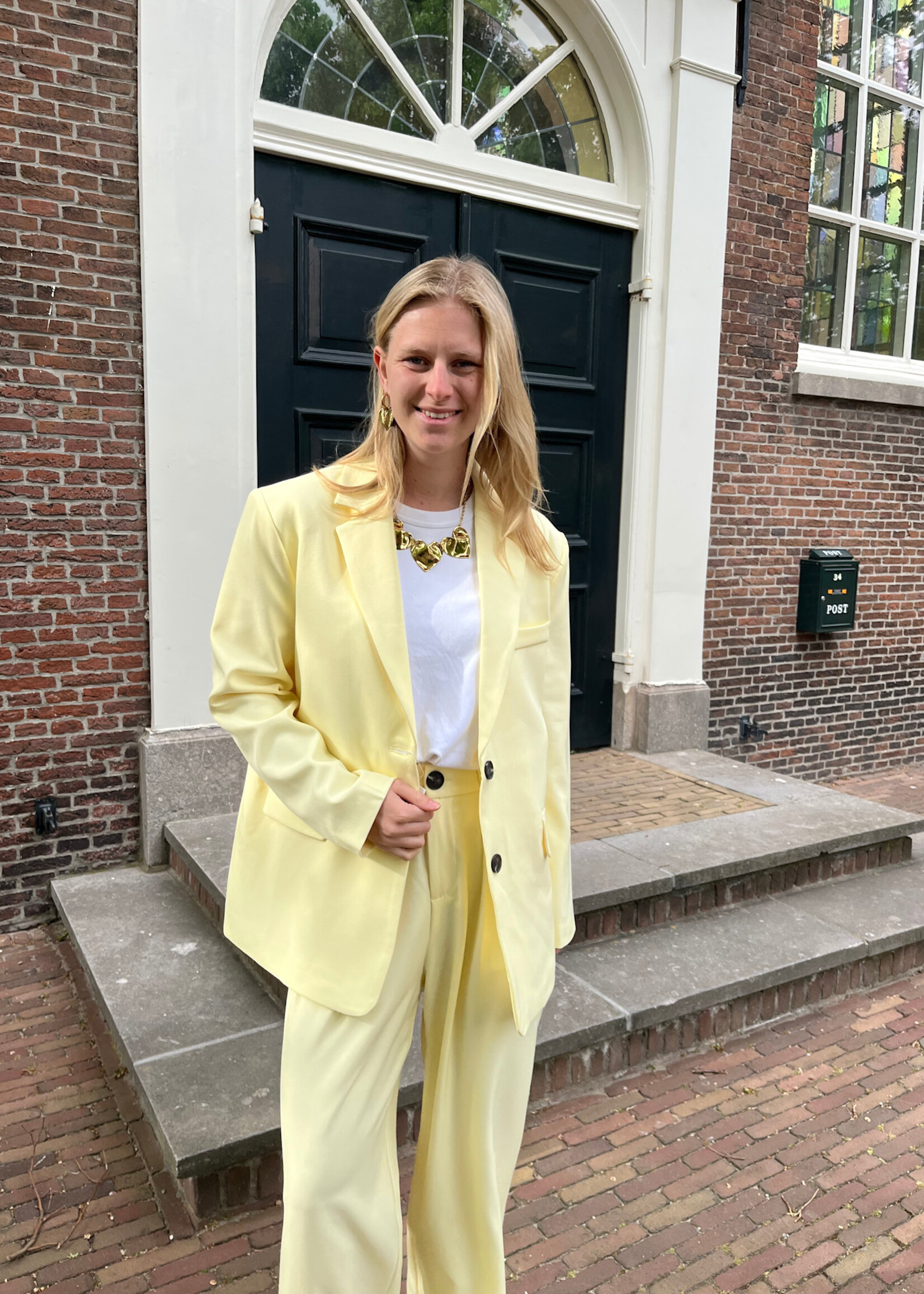 Flo Boutique Blazer Meike Yellow
