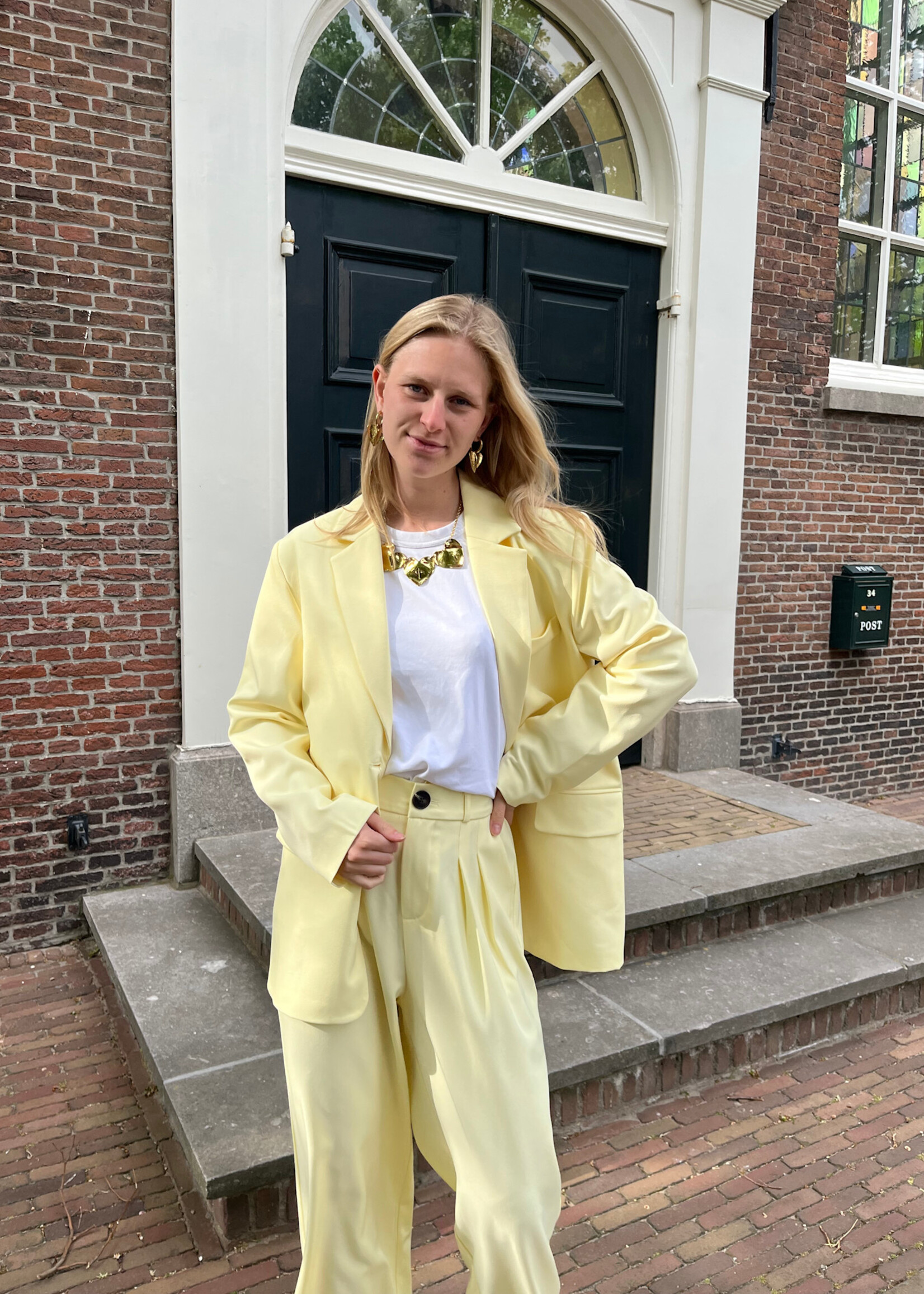 Flo Boutique Blazer Meike Yellow