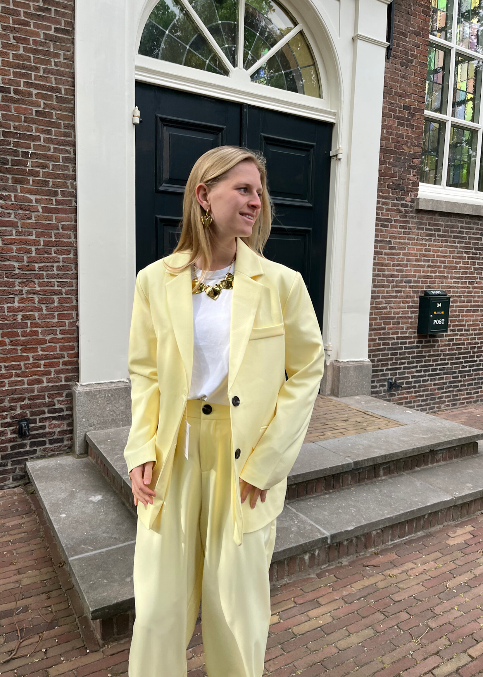 Flo Boutique Blazer Meike Yellow