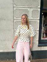 Flo Boutique Top Ted Dots Off-White