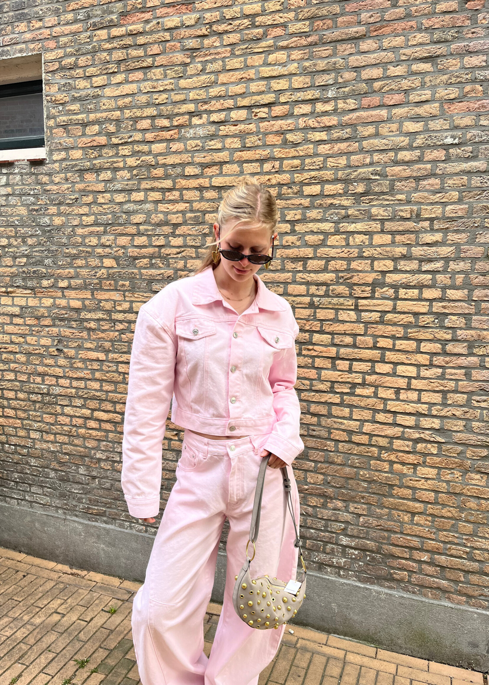 Flo Boutique Denim Jacket Noa Pink