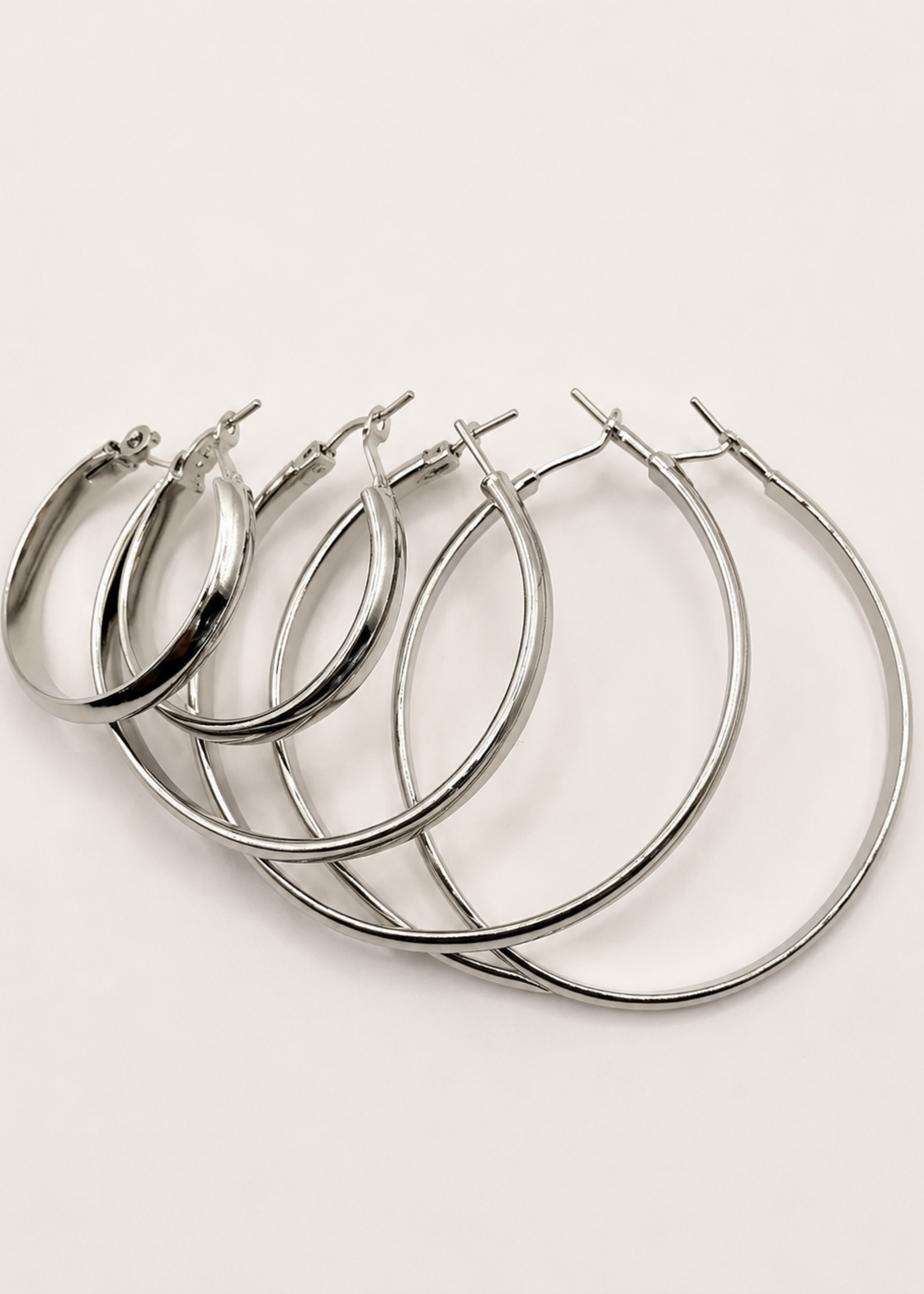 Flo Boutique Basic hoops zilver