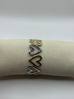 Flo Boutique Big Heart Bangle Zilver/Goud