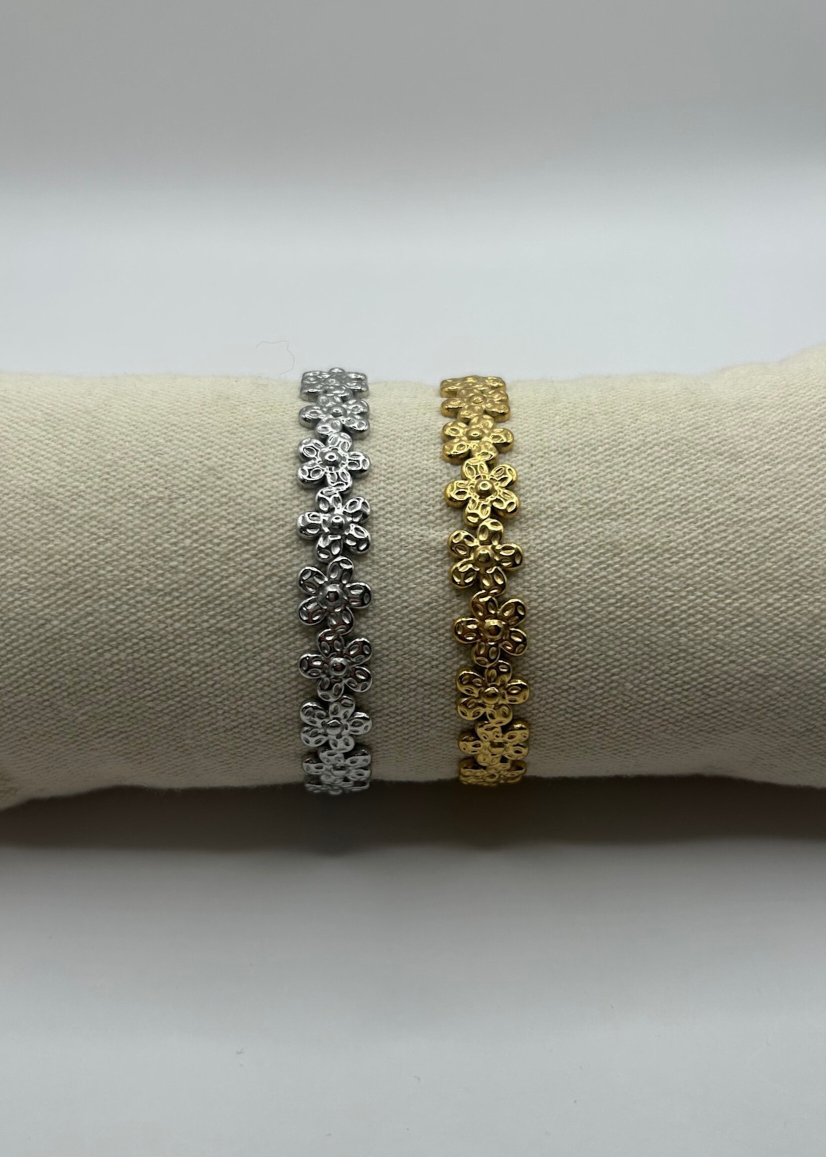 Flo Boutique Bangle Bloom Zilver