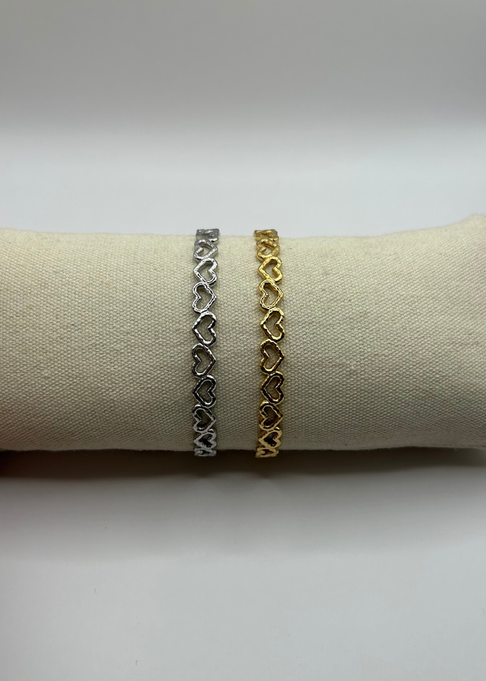 Flo Boutique Bangle Hearts In A Row