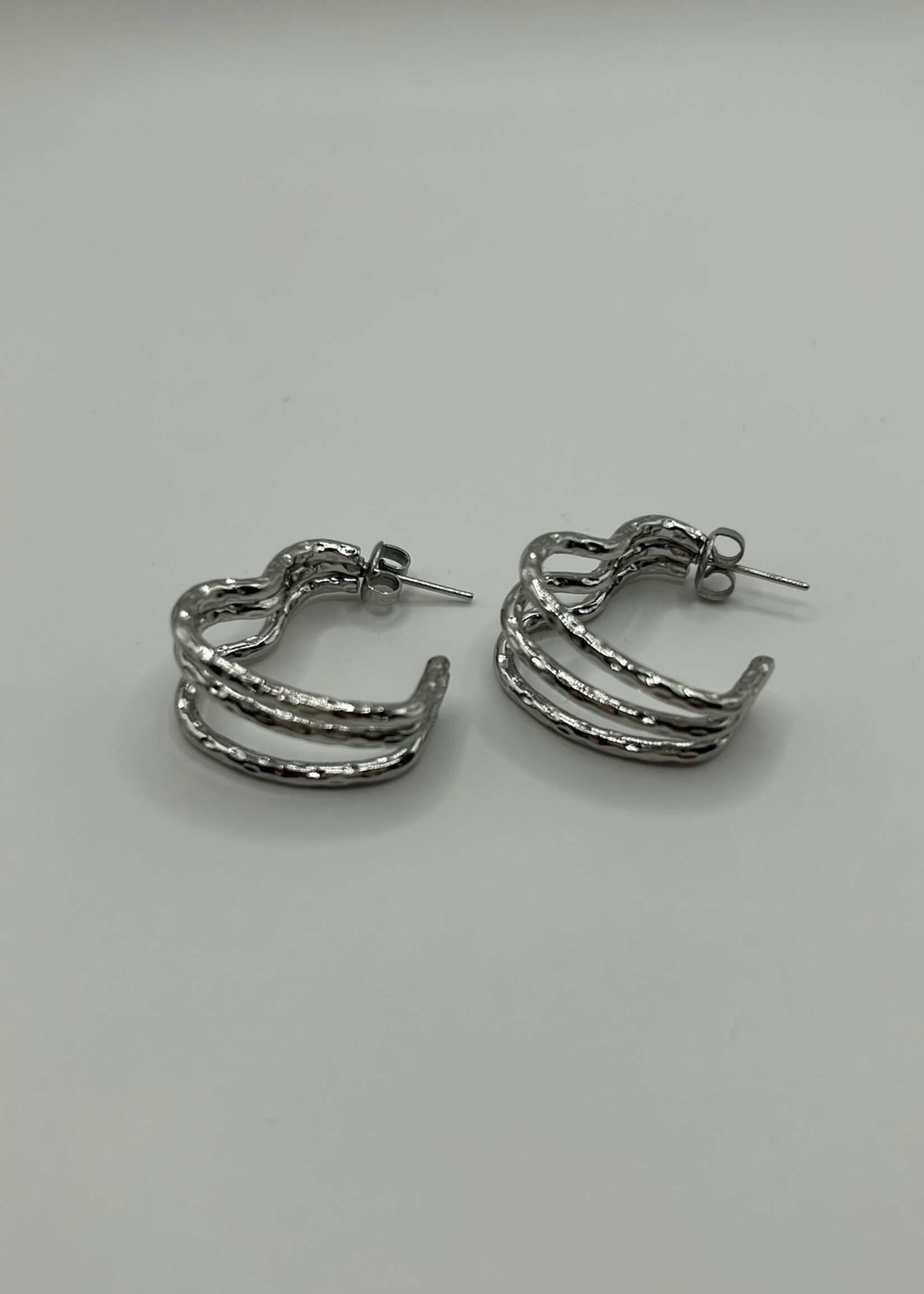 Flo Boutique Oorbellen Lovely Triple Hearts