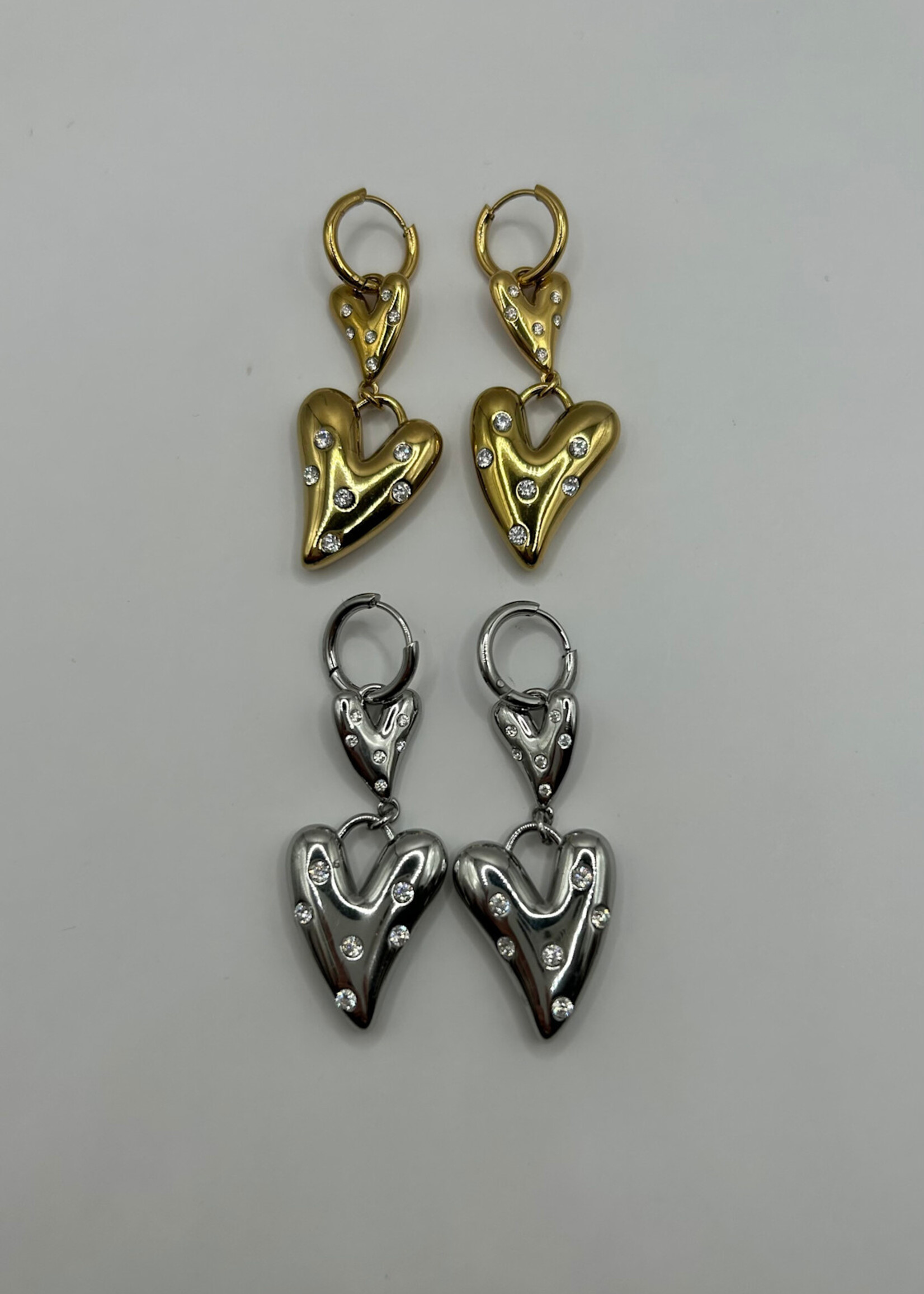 Flo Boutique Oorbellen Double Amour