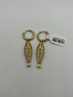 Flo Boutique Oorbellen Fish Gold